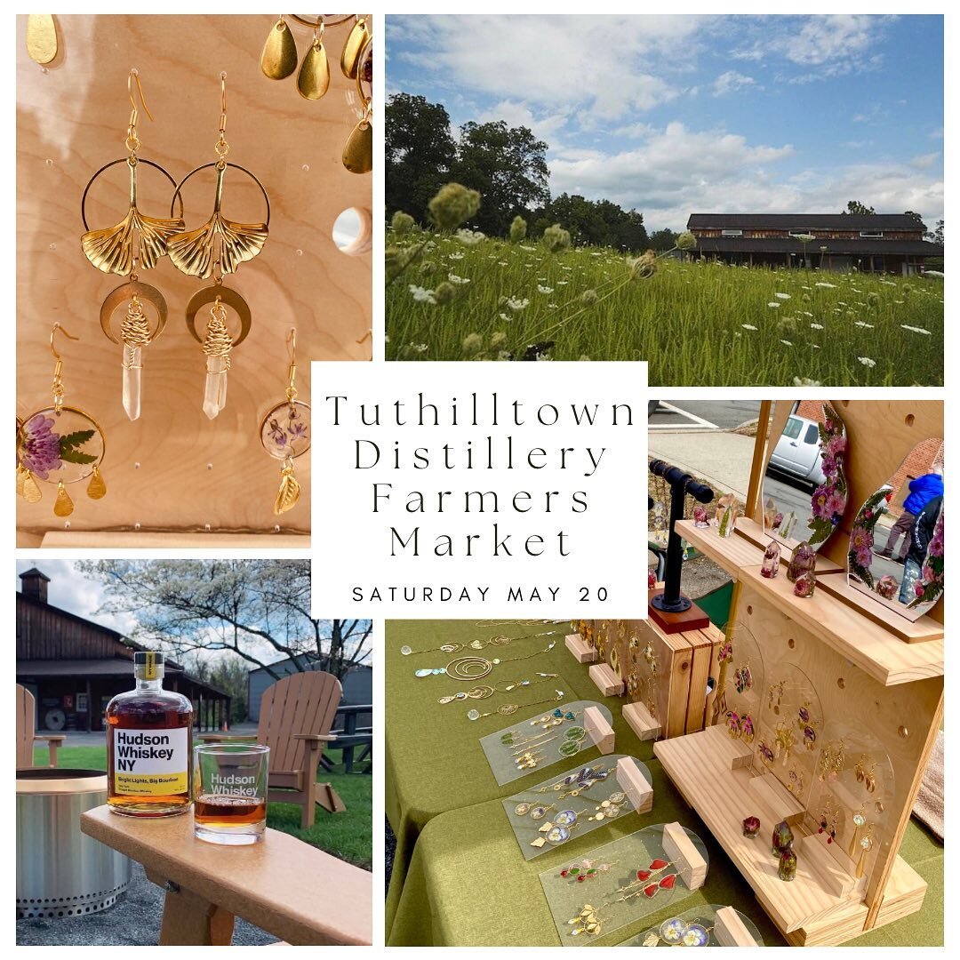 New pop up location @tuthilltown distillery &amp; home of @hudsonwhiskey ! 
I&rsquo;ll be there for their Saturday Farmers Market on May 20th 10-2pm 
🍸🥃 🍓🥬🍎🥒🥖🧺