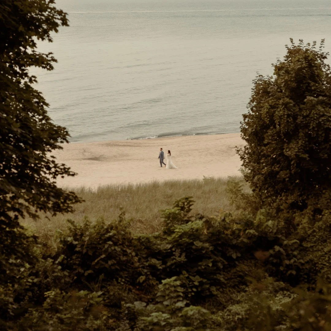 Lake Michigan Airbnb Wedding - Reid &amp; Lorena