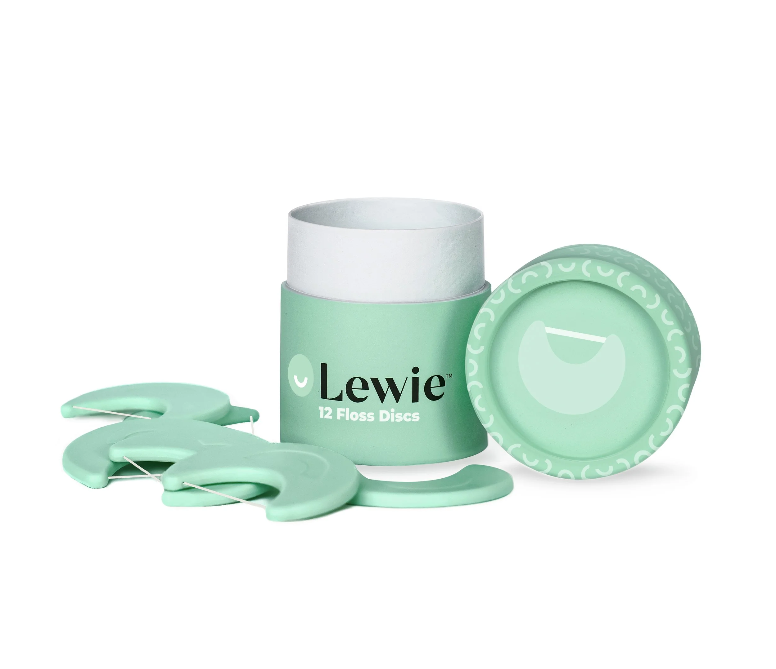 Lewie 12 Pk Flossing Discs_front-cap off with discs.jpg