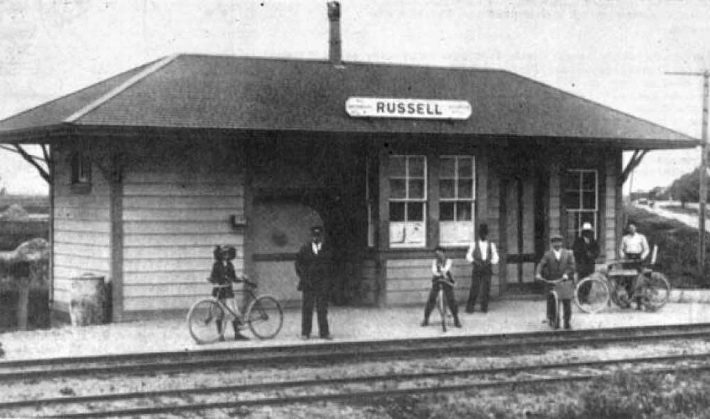 Russell City's train depot