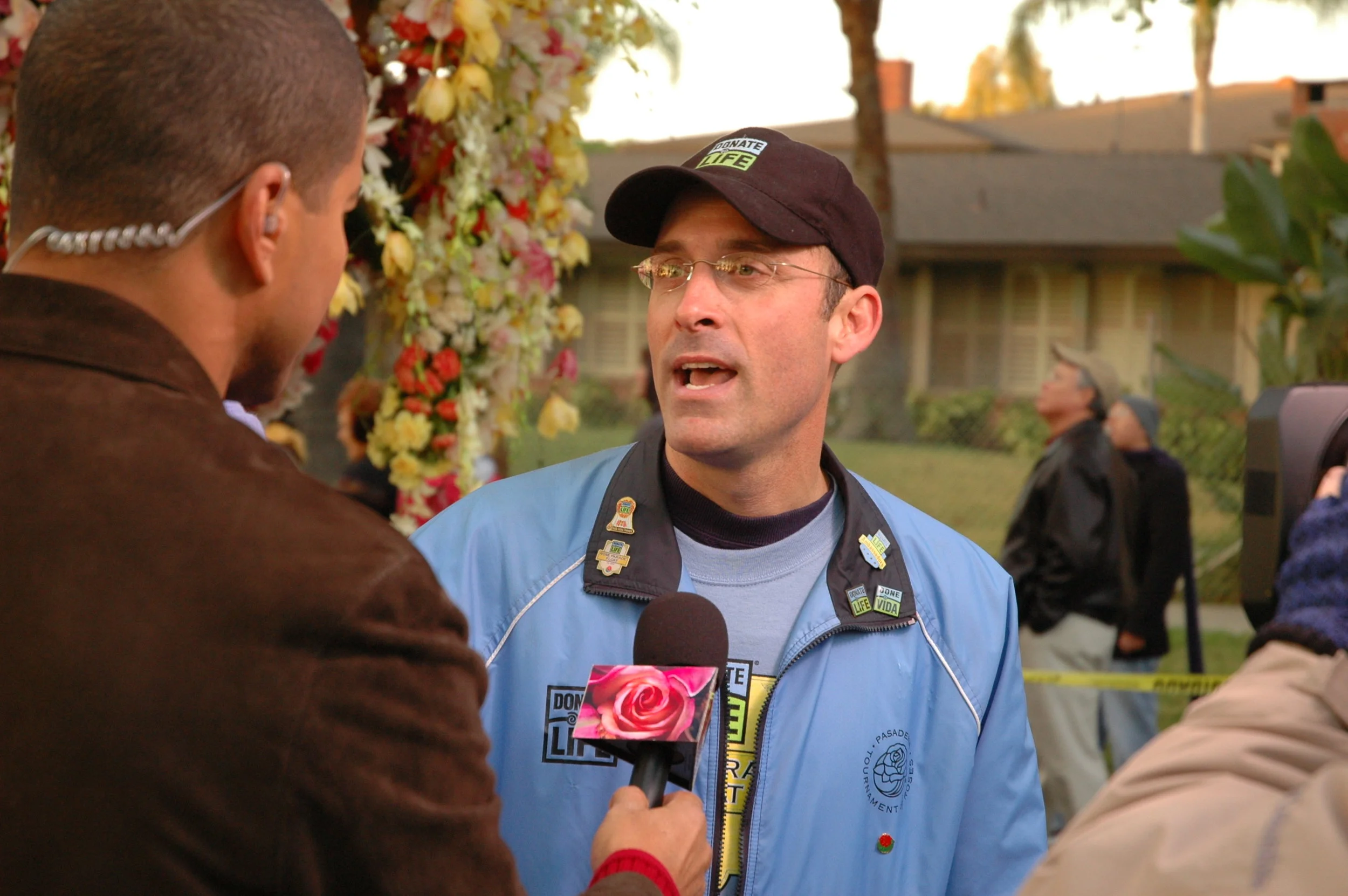 Bryan Stewart's live pre-parade interview on KTLA-5 came on the heels of a drama-filled morning. (Photo:Scott Weersing)