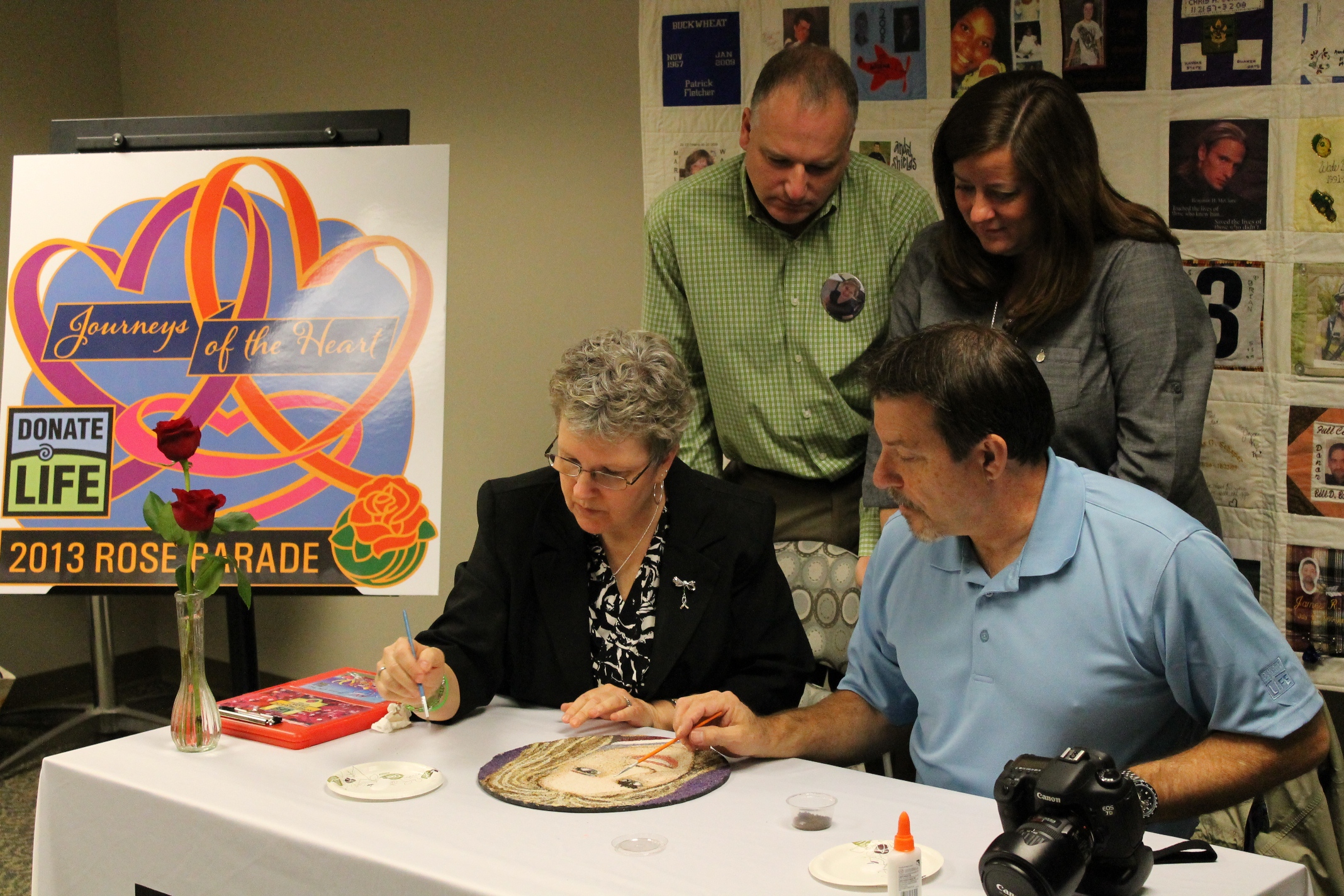 The family of Molly Noble completed her floragraph in Kansas City. (Photo: Midwest Transplant Network)
