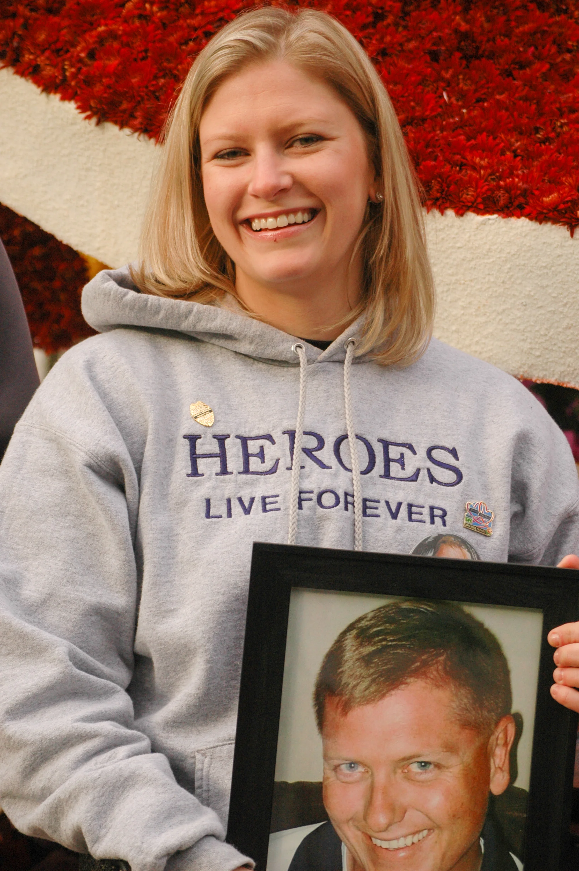 Emily Henwood traveled from Canada to honor her brother, San Diego policeman Jeremy Henwood. (Photo: Scott Weersing)