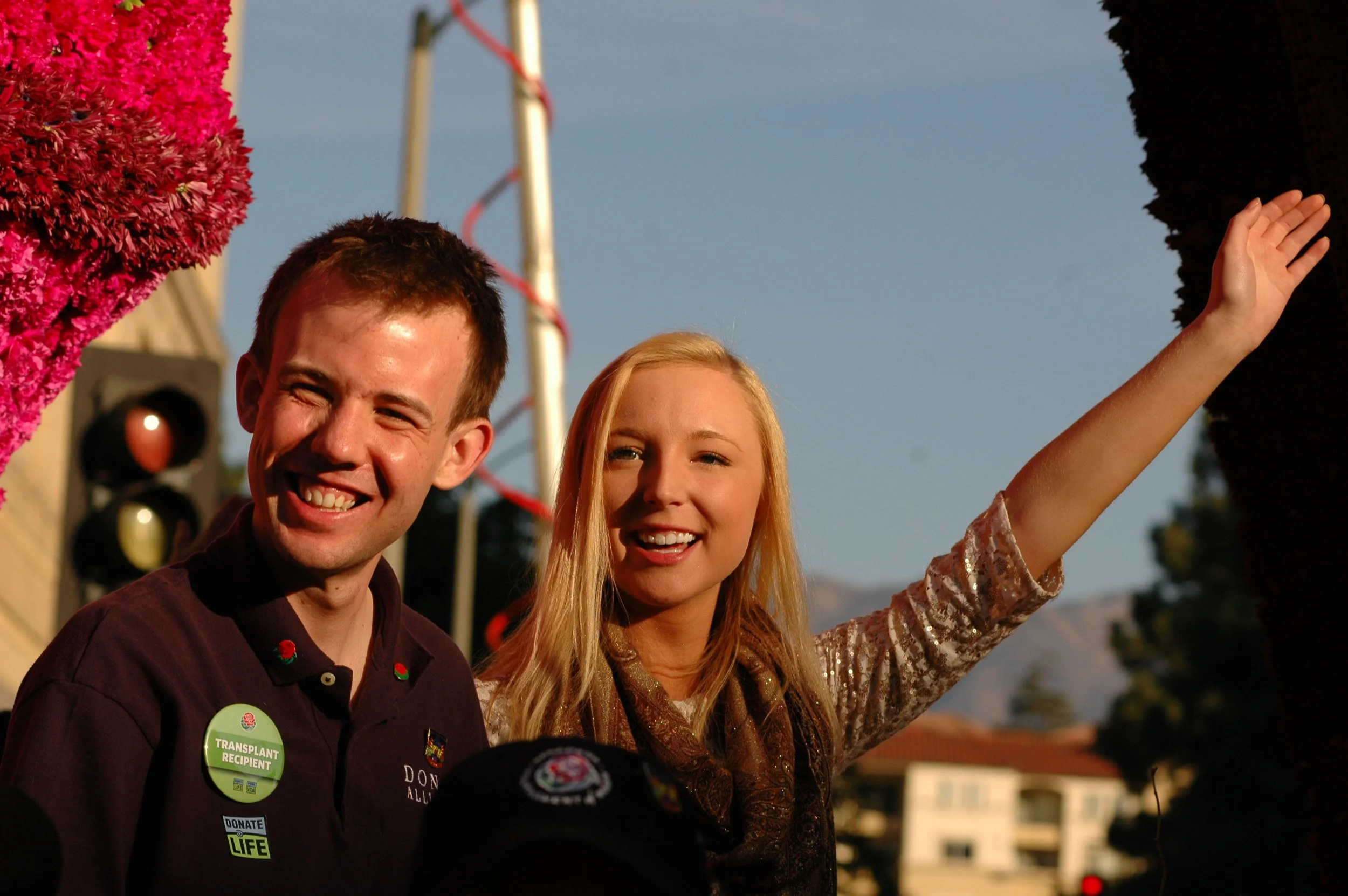 Connor Randle and Madison Shinaberry, recipents of a heart and lung, respectively, dramatized the life-giving power of organ donation. (Photo: Scott Weersing)