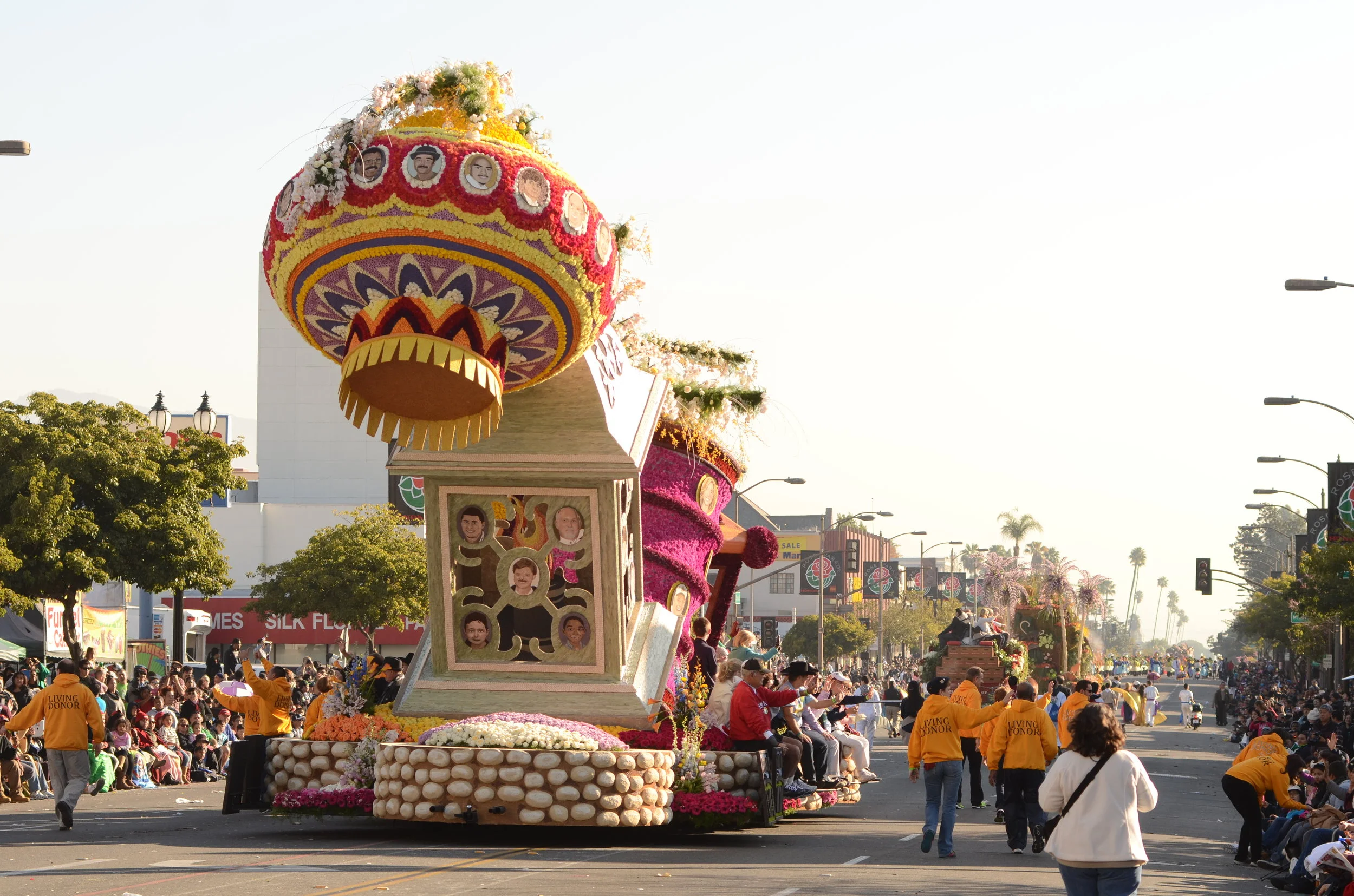 Donate Life's lantern festival looked extraordinary even from the rear. Photo: Scott Weersing)