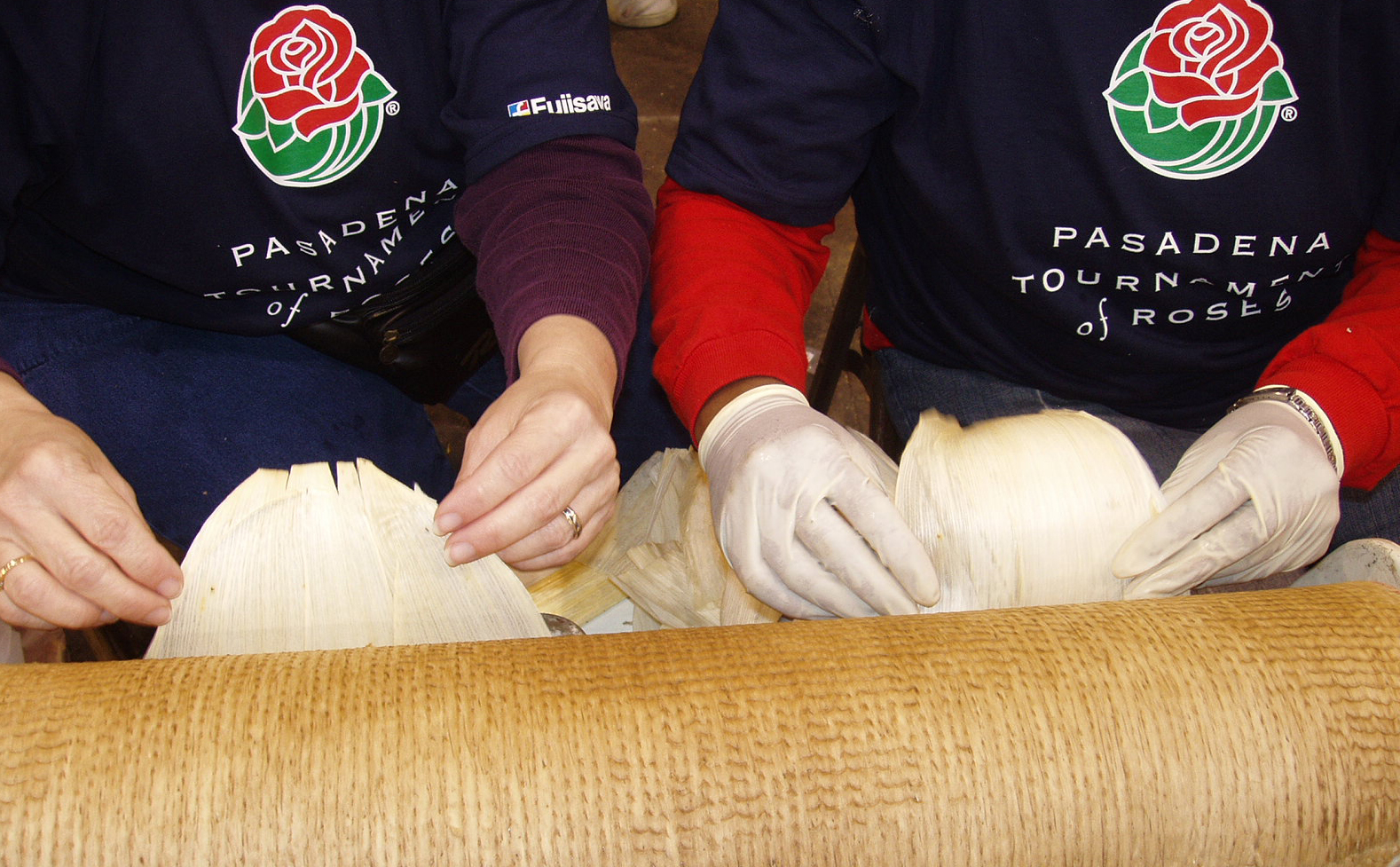 A mangling machine transformed corn husks into wood planking for Kodak’s bridge. (Photo: Bryan Stewart)