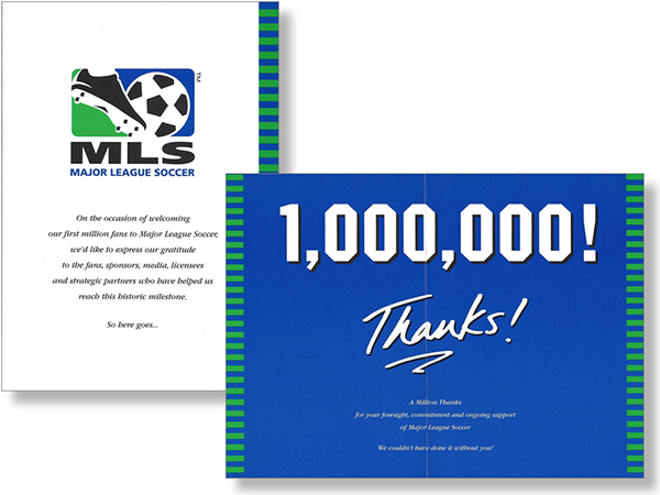 Cards commemorating the milestone were sent to the media and stakeholders.
