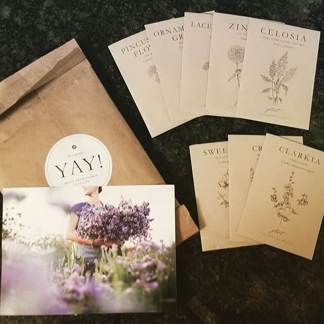 Eeeek!! Seeds for this upcoming season. So excited to get these started/ growing/harvested for 2020 bouquets! #Botanikal #bellinghamflorist #weddingflowers #bouquets