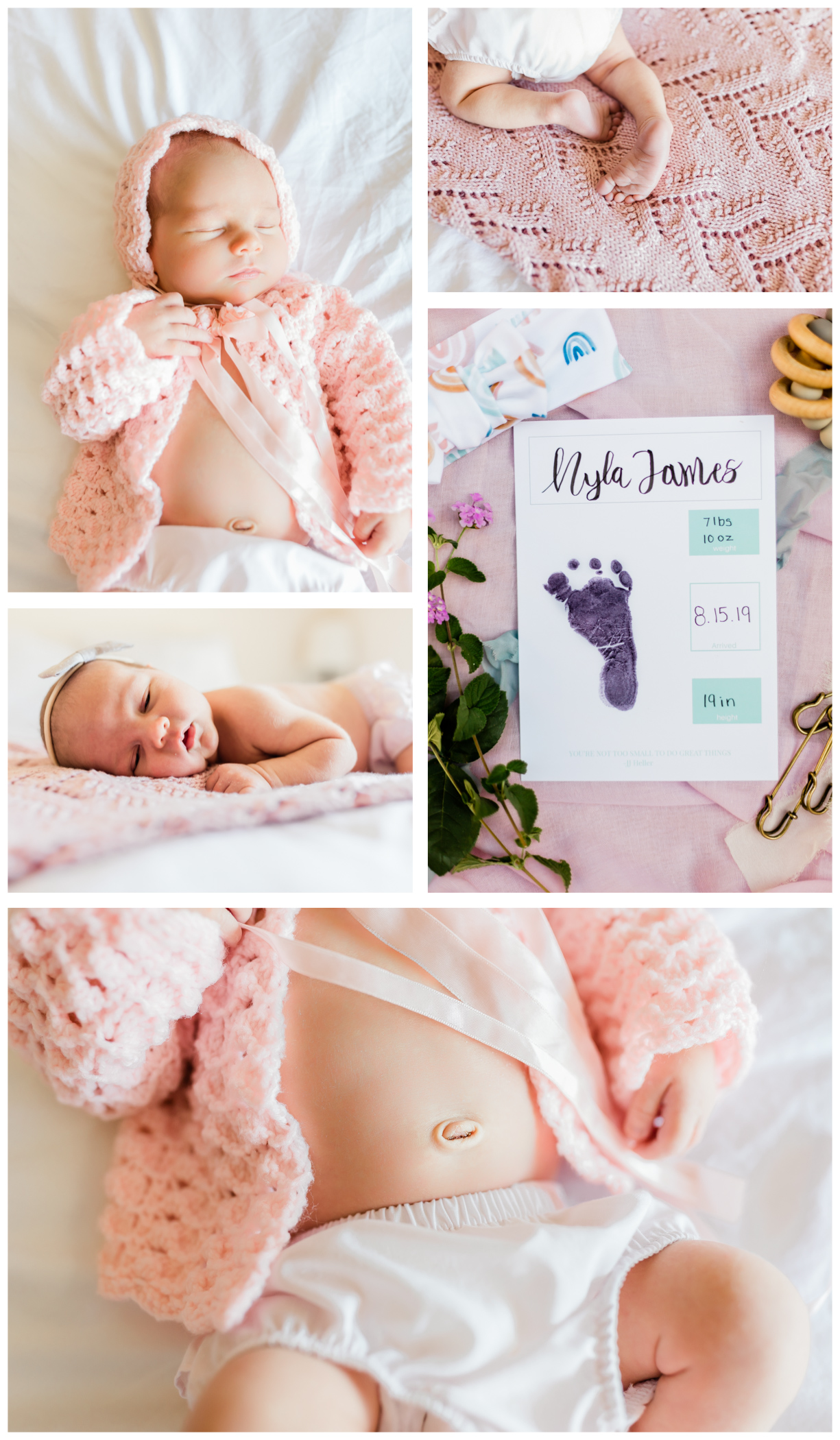details of newborn girl from newborn lifestyle session