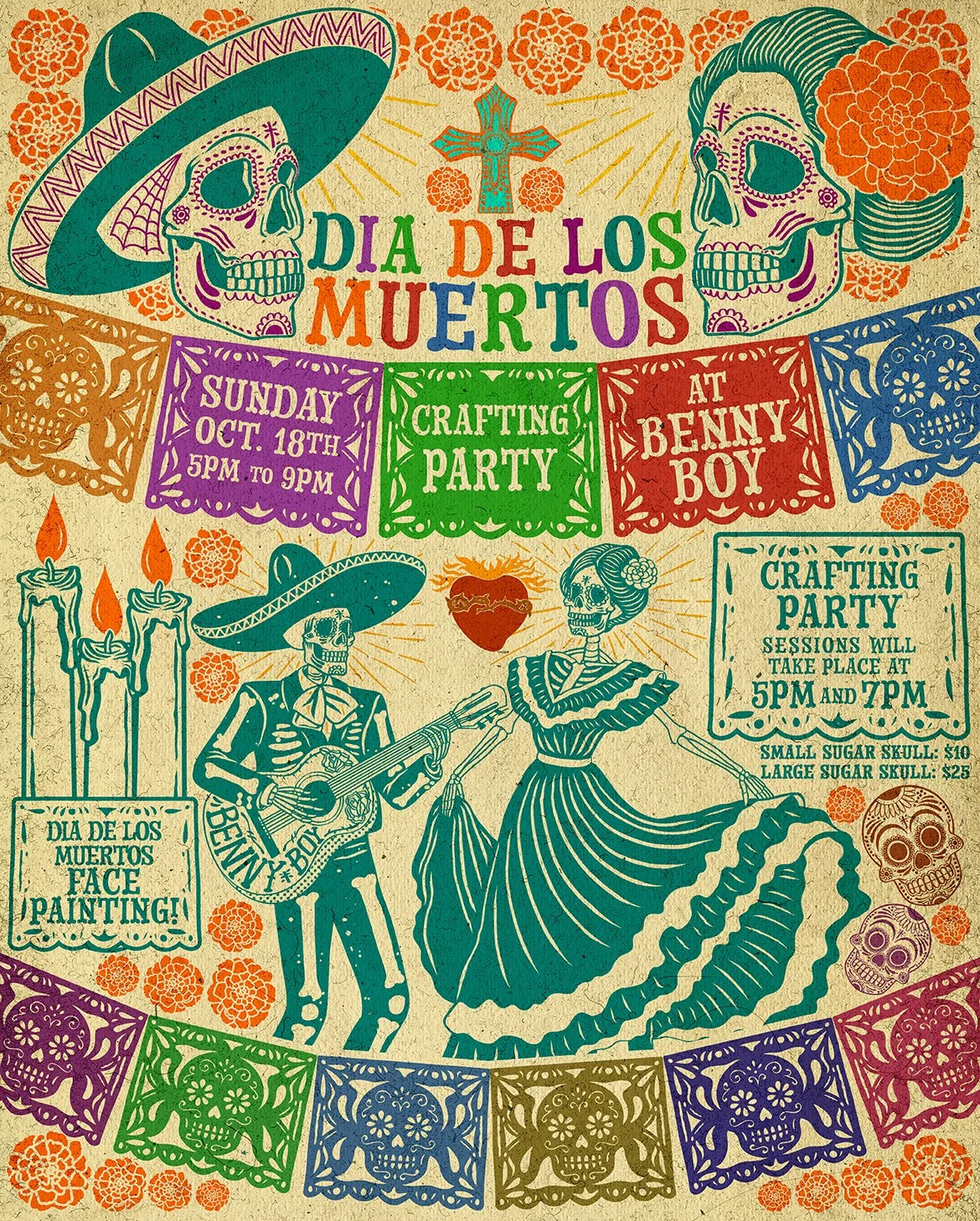 Dia De Los Muertos Crafting Party