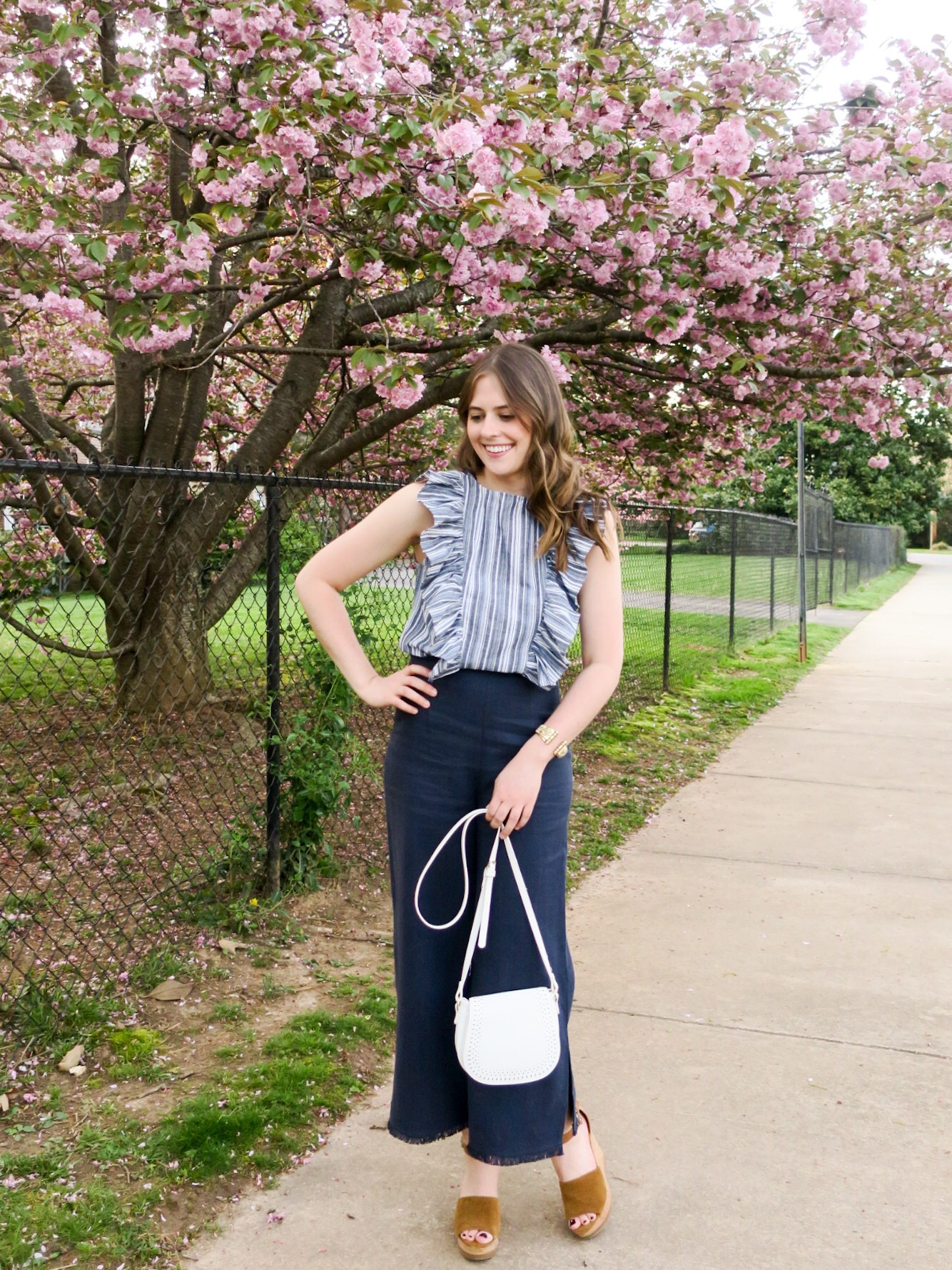 blue white stripe ruffle top.JPEG