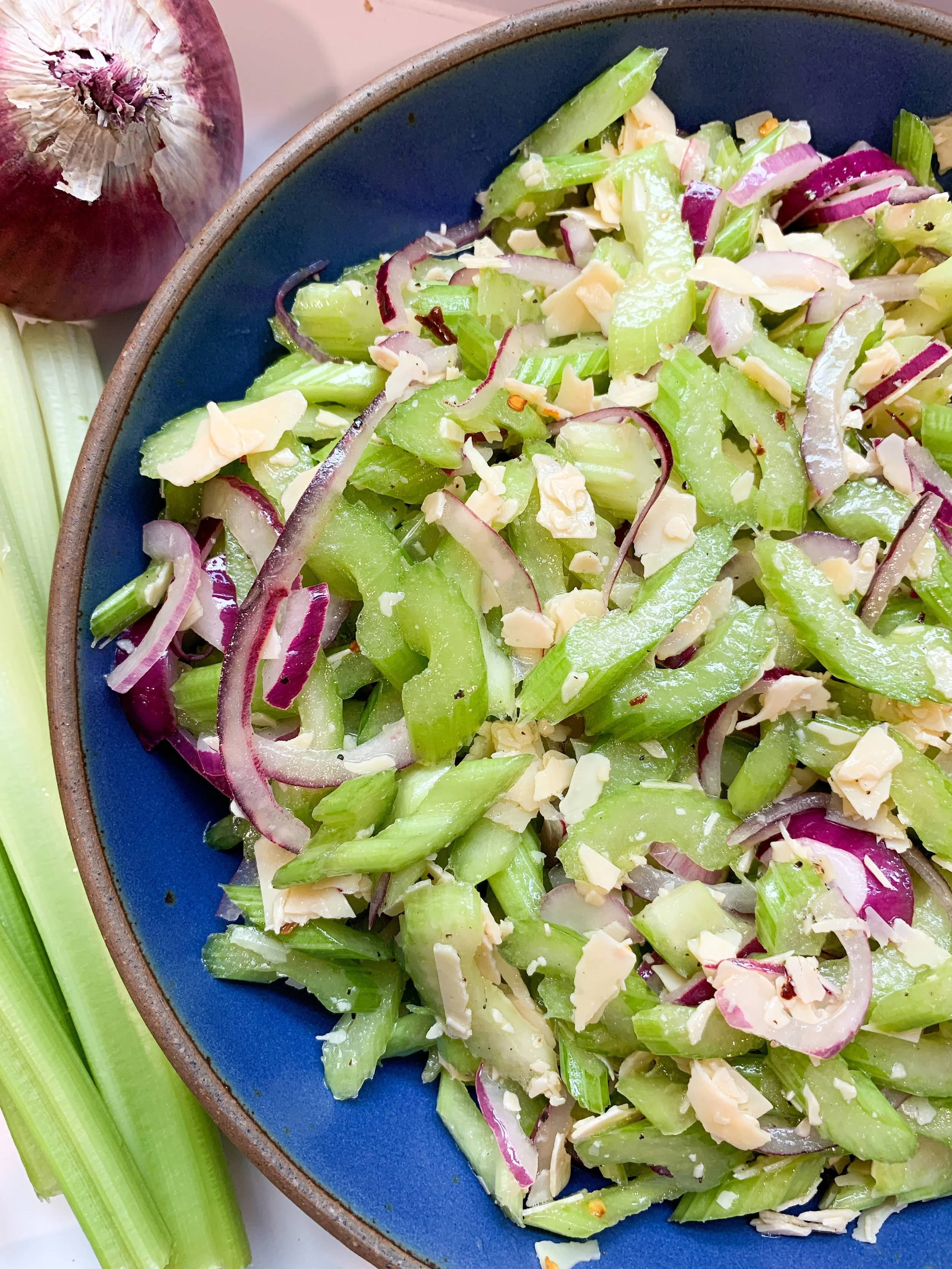 The Easiest Celery Salad. 