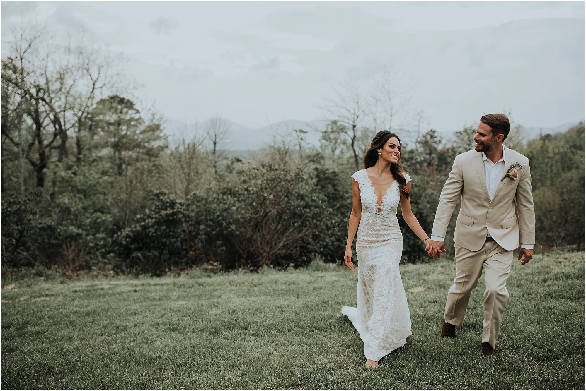 a breathtaking mountain top wedding with Sue and brian at cabin ridge in asheville, north carolina, captured by Gabrielle Von Heyking