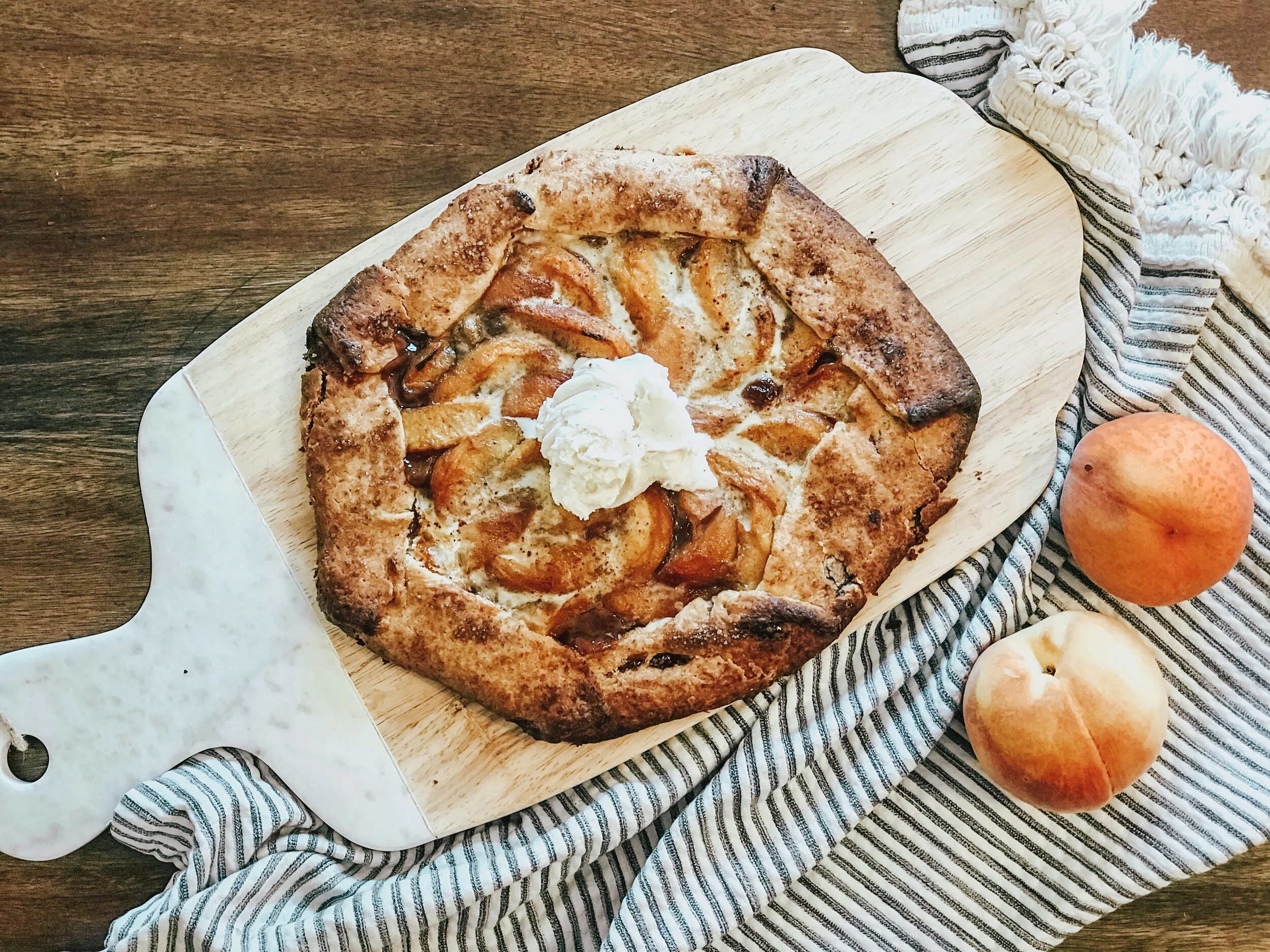 Peachy Keen &amp; Prettier Than Pie | Peach Galette Recipe