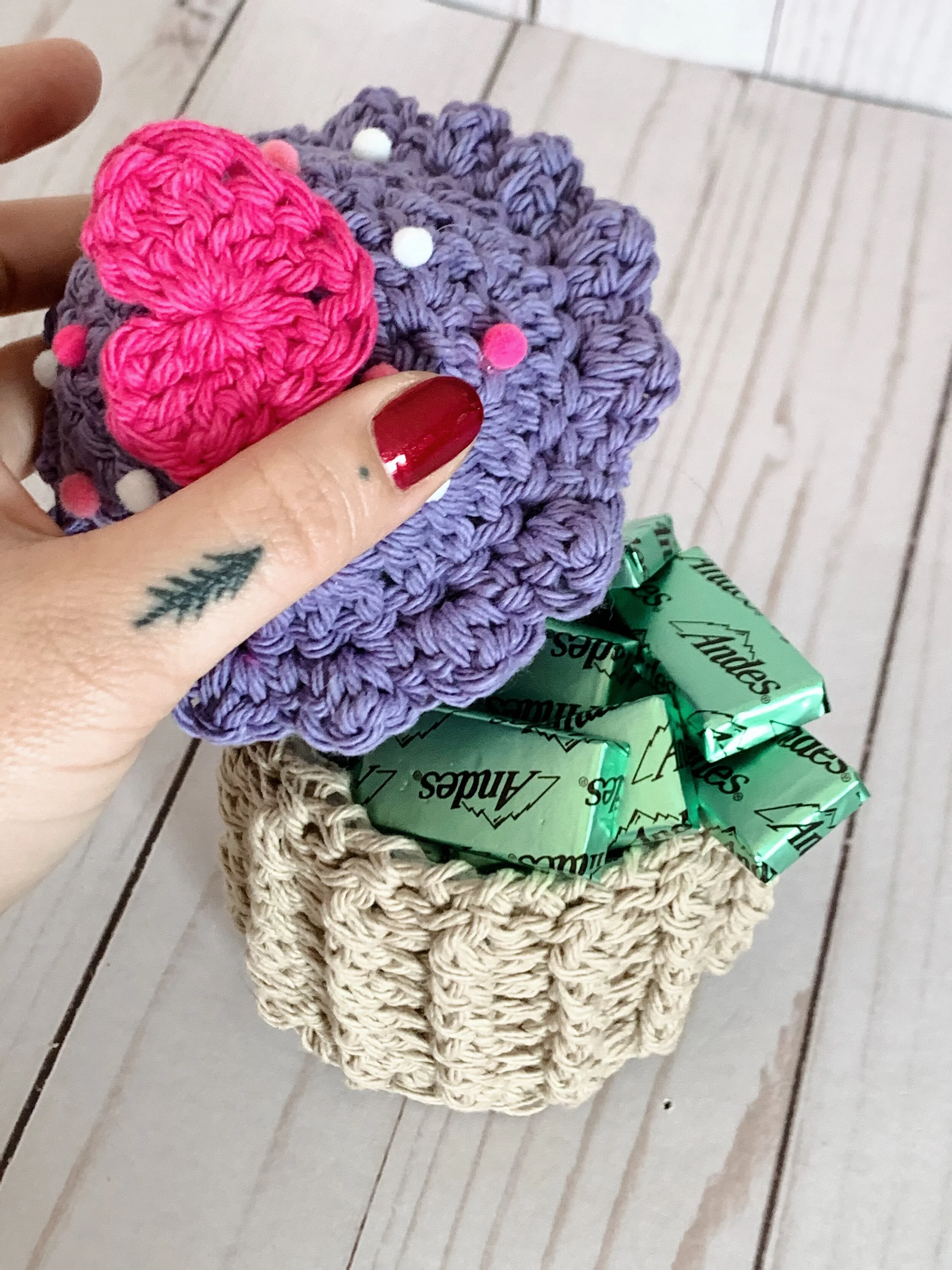 Be Mine Cupcake Candy Dish