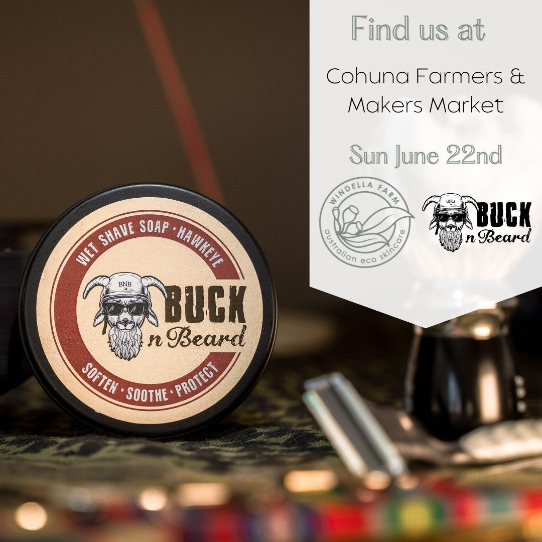 Cohuna &amp; Surrounds, we are back at the market this month! We will have all of your favourite Windella Farm products as well as our epic men's grooming range Buck n Beard. See you this Sunday at the Garden Park from 9am - 1pm.