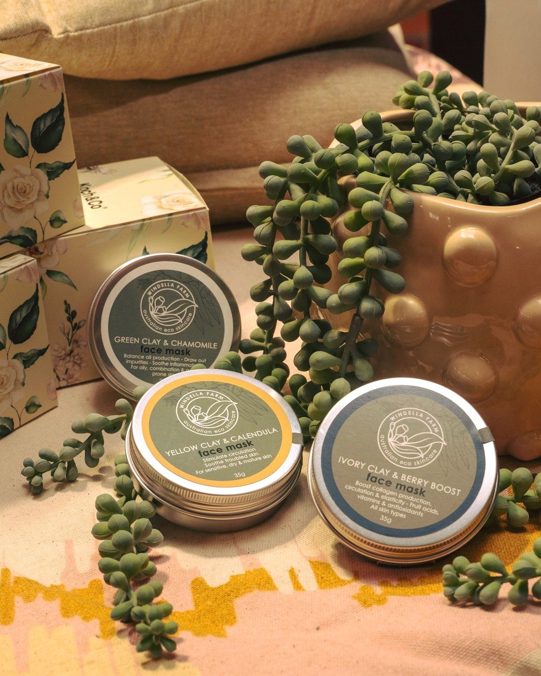 Our natural clay face masks contain no fillers, no fragrance, no preservatives. Just 100% skin loving goodness to detoxify, boost &amp; balance your complexion. With a mask to suit every skin type, there's no need for dull, ruddy skin this winter 😍
