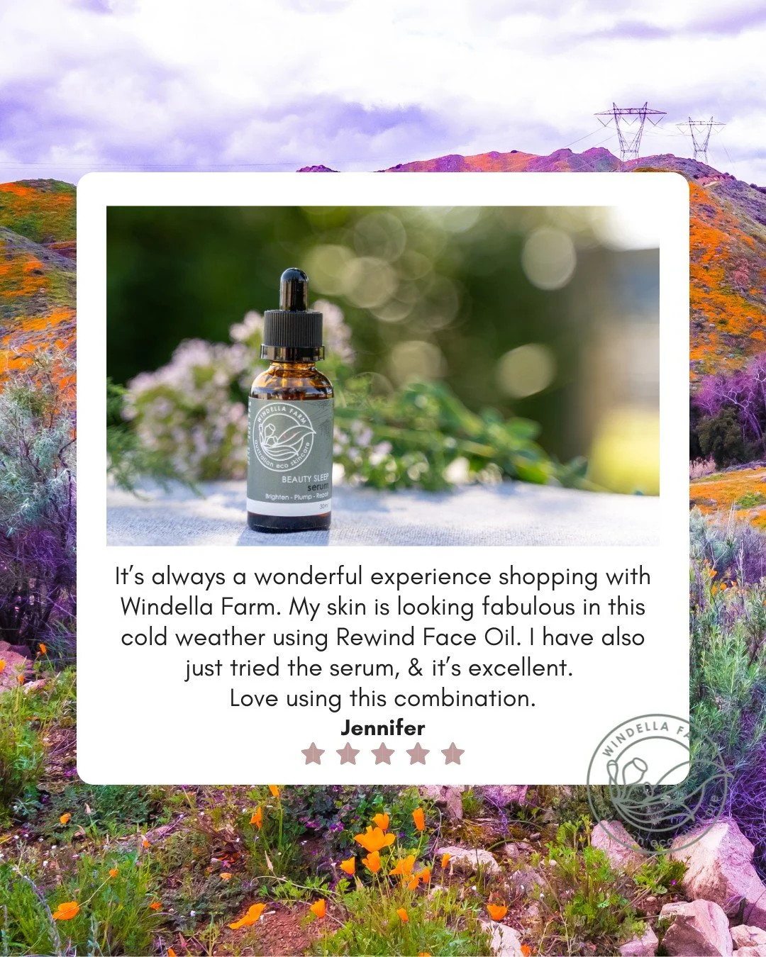 Our Beauty Sleep Serum &amp; Rewind Face Oil is a match made in heaven 😍. 

#WindellaFarm #NaturalSkincareAustralia #HealthySkinJourney #CrueltyFreeBeauty #GlowingSkinNaturally #NourishYourSkin #SensitiveSkinFriendly #MatureSkinCare #SlowBeauty #Aus