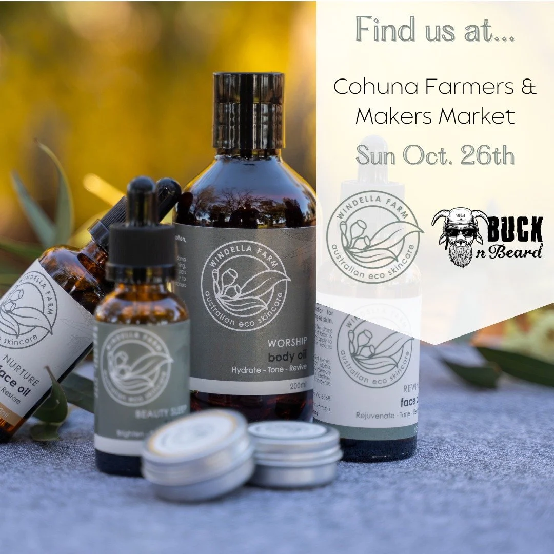 NEW PRODUCT ALERT! Be the first to get your hands on our 3 newly launched products this weekend at Cohuna Farmers &amp; Makers Market. PLUS we will have exclusive Christmas Gift Boxes that are available in-person only. See you Sunday at the Garden Pa