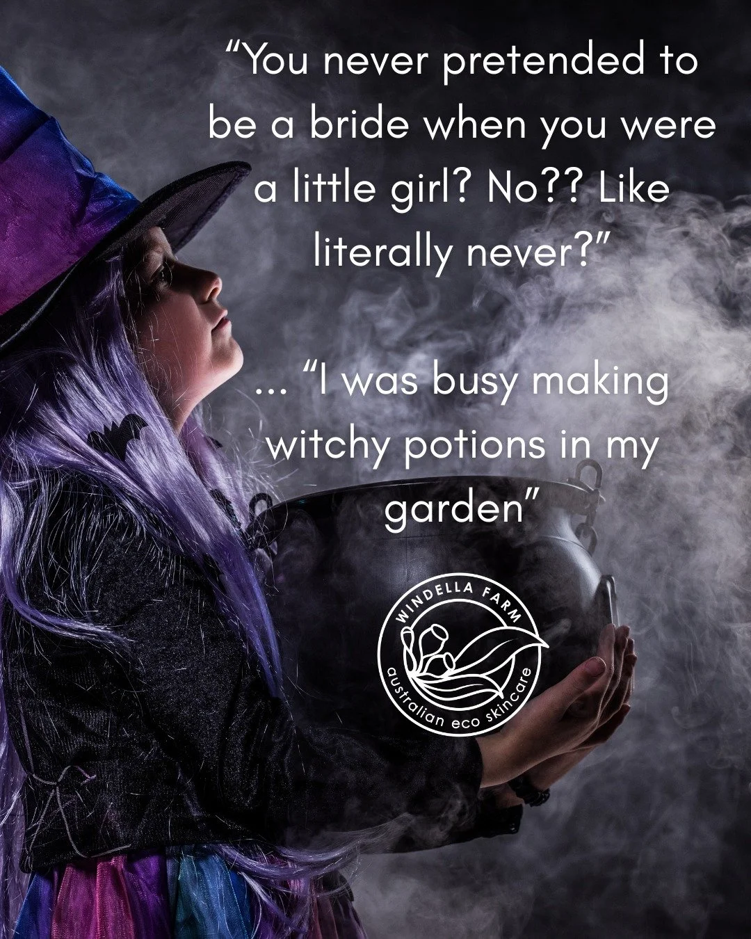 Some girls planned weddings.
Others were in the garden mixing potions and mud pies, convinced they were onto something magical.

Turns out&hellip; maybe we were. ✨
Windella Farm skincare might not bubble or fizz, but every formula starts with that sa