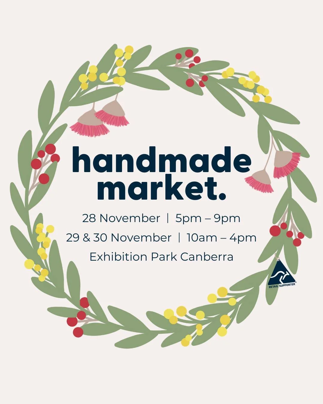 Canberran's... are you ready to get your hot little hands on our exclusive Christmas gift boxes? Handmade Canberra is the ONLY place to get them!

We are SO excited to be attending the upcoming @handmadecanberra 
November Market! 🎄
Find us on Novemb