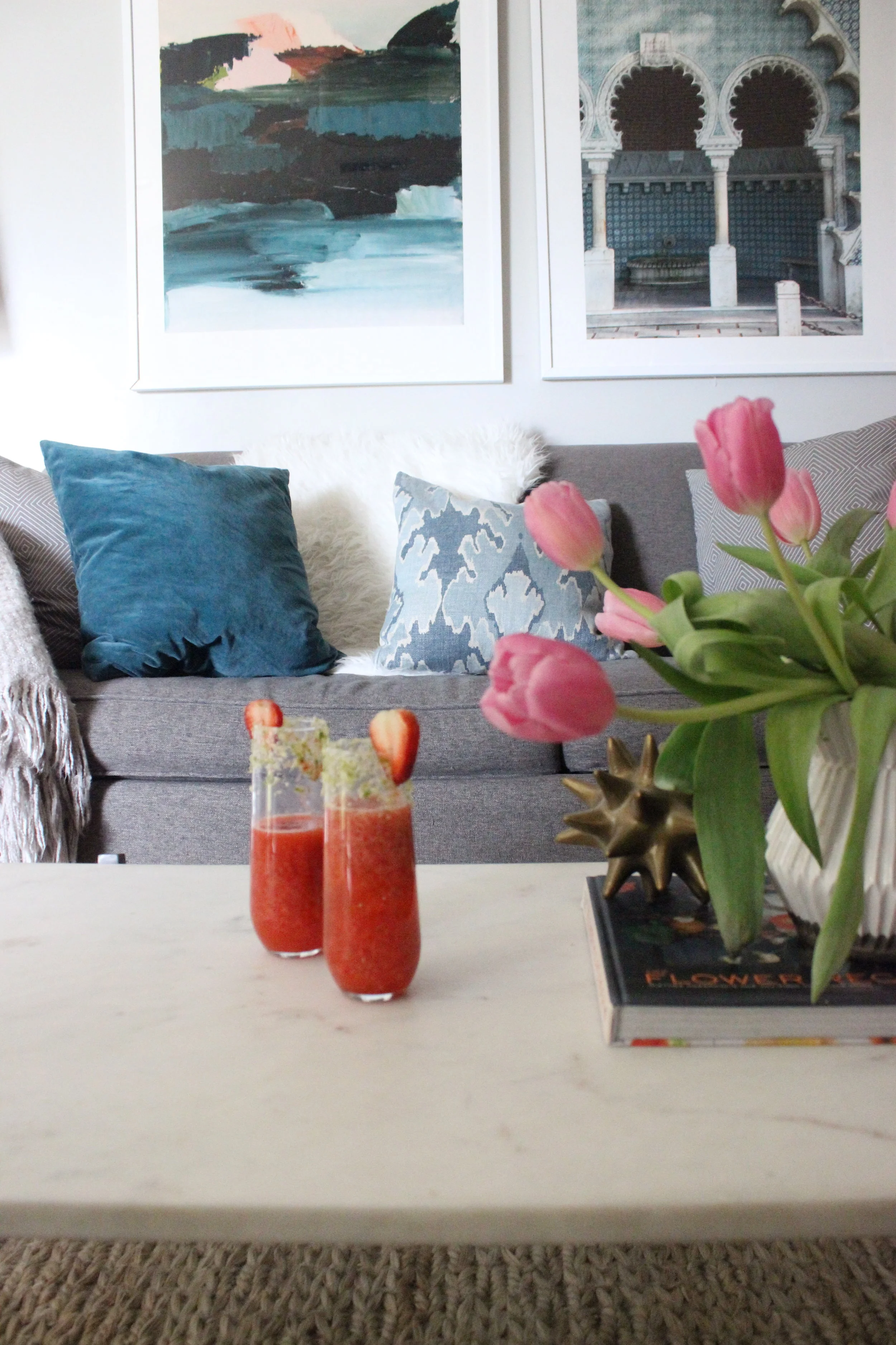 valentines day strawberry margarita