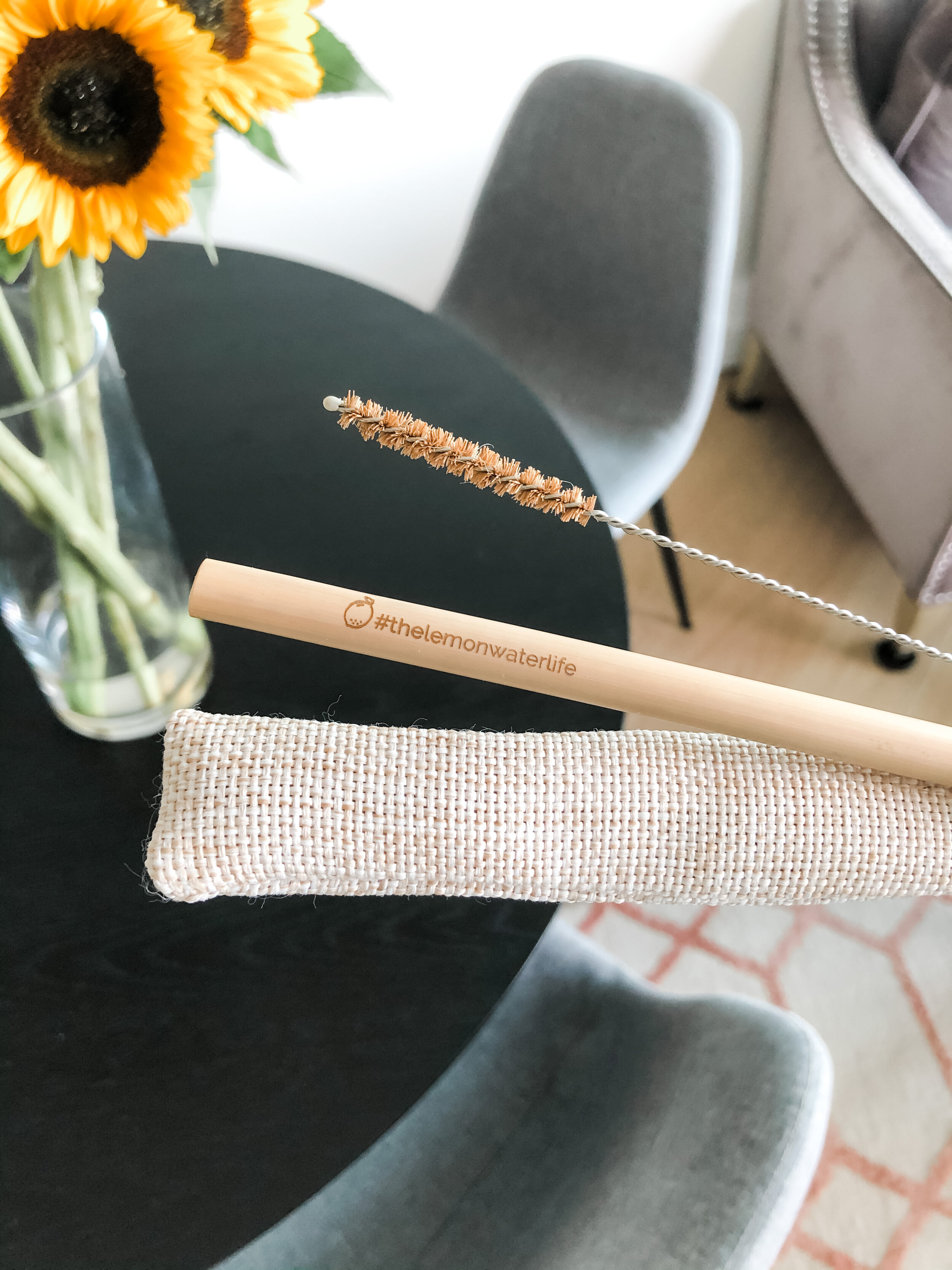 Reusable Bamboo Straw Set