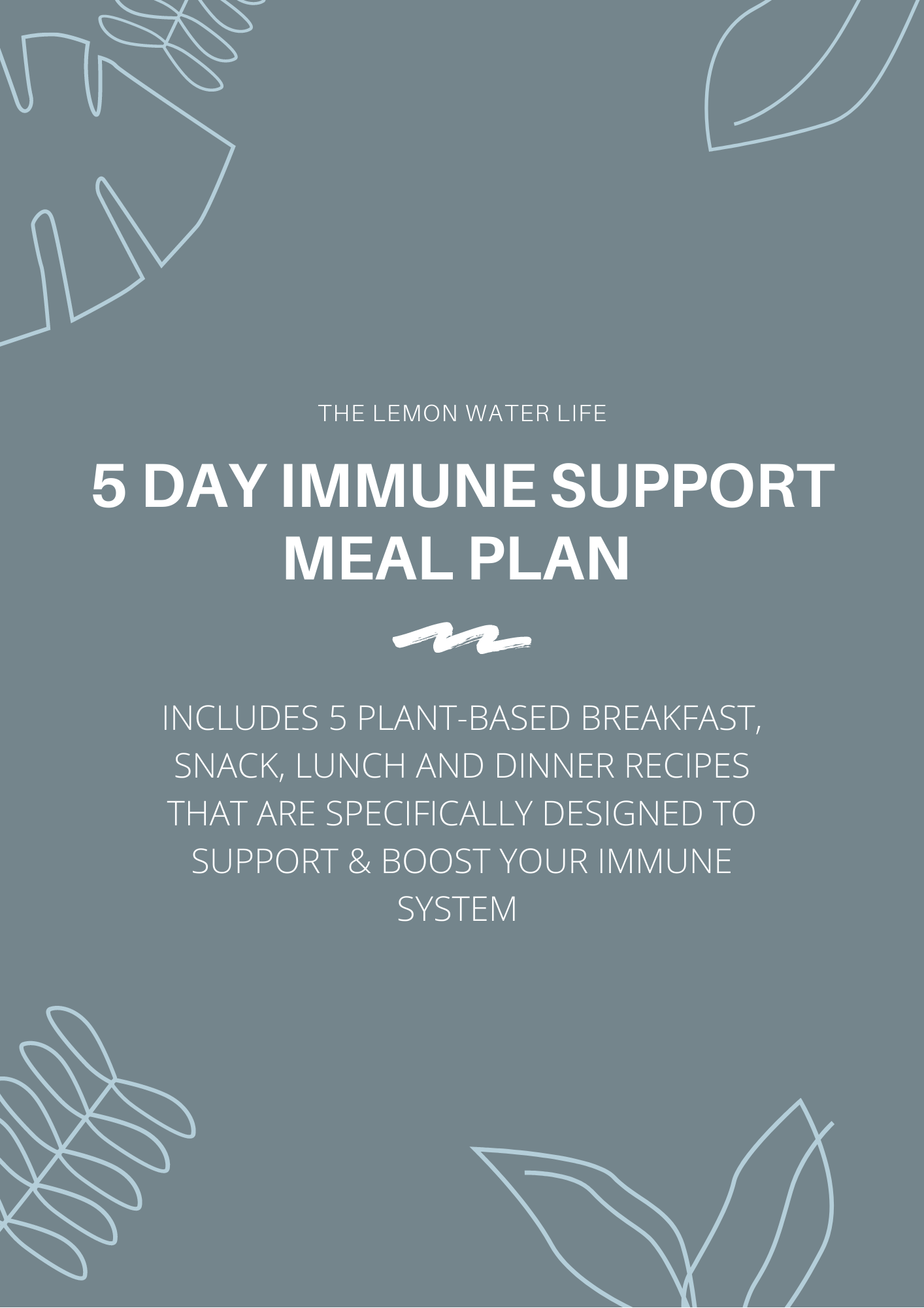 5 Day Plant-Based Immune Support Meal Plan