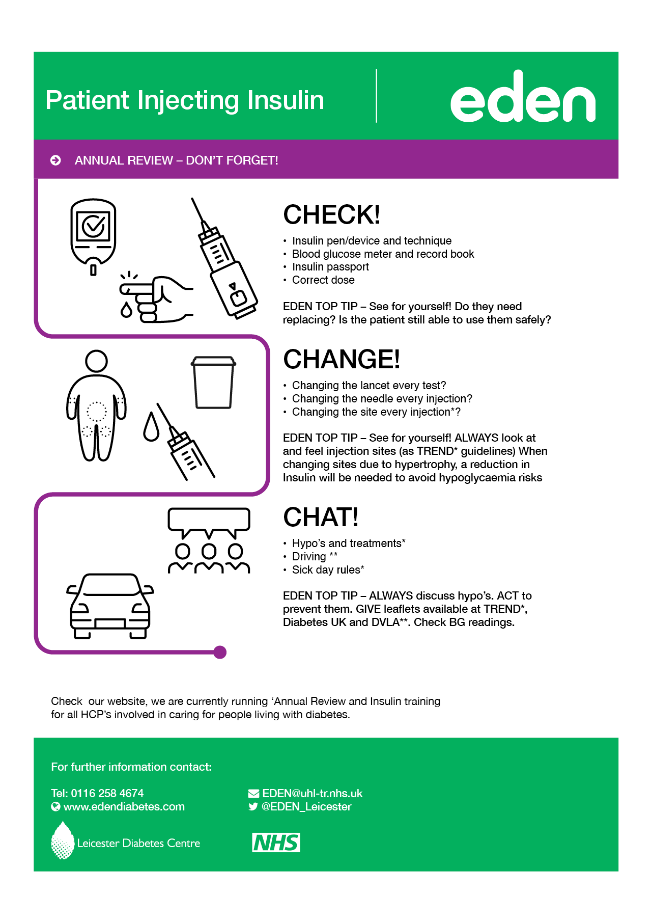 Check, Change, Chat!