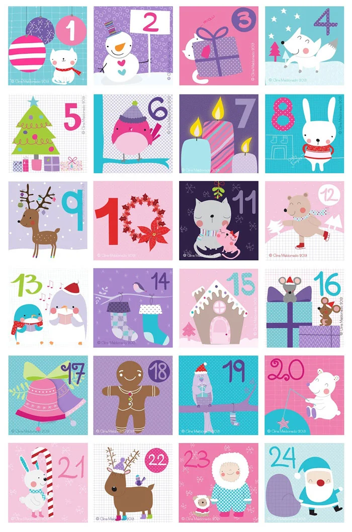 Coco Gigi Design - Christmas advent calendar 2013