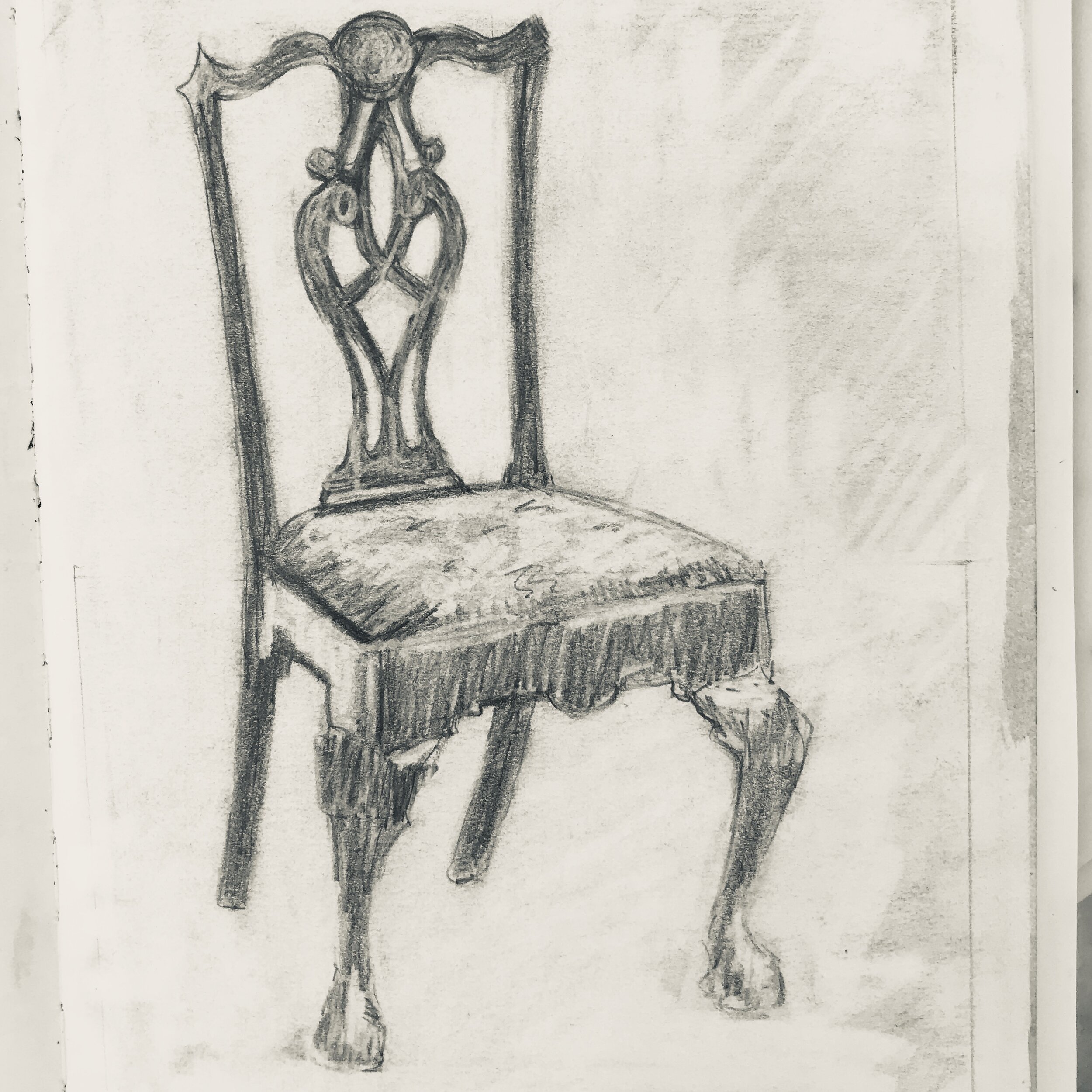 Chair - pencil drawing