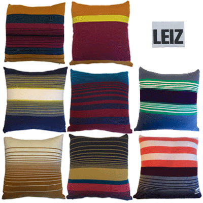 Unique, individually made textiles, creating all shapes and sizes of cushions.