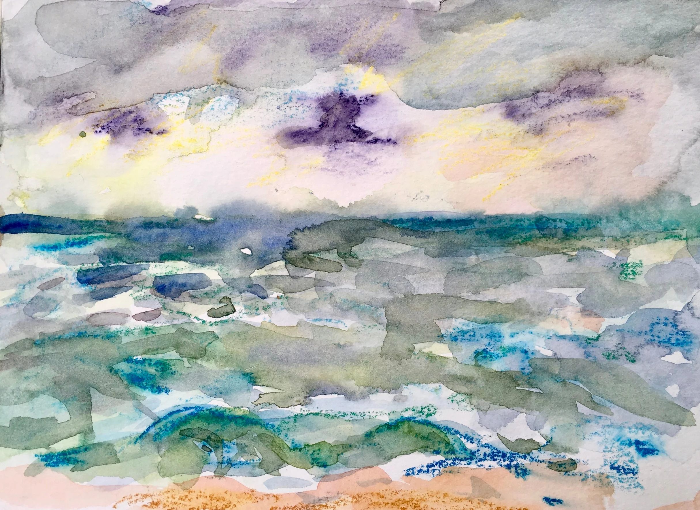 Bird over the Sea