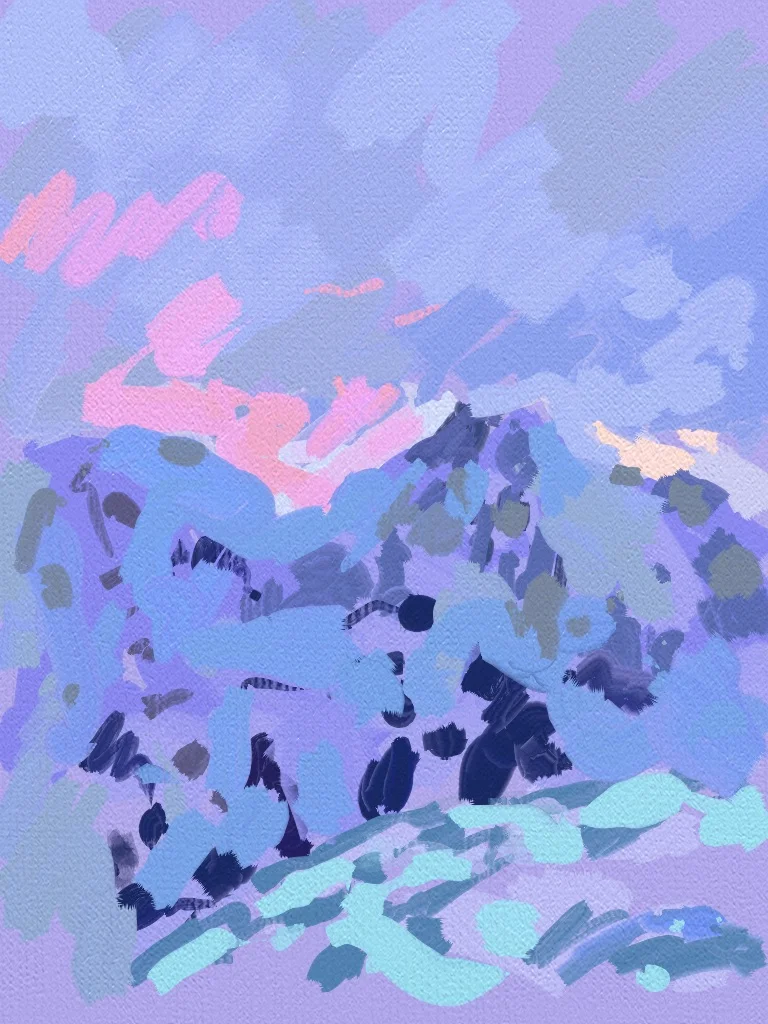 Early evening at Les Arcs