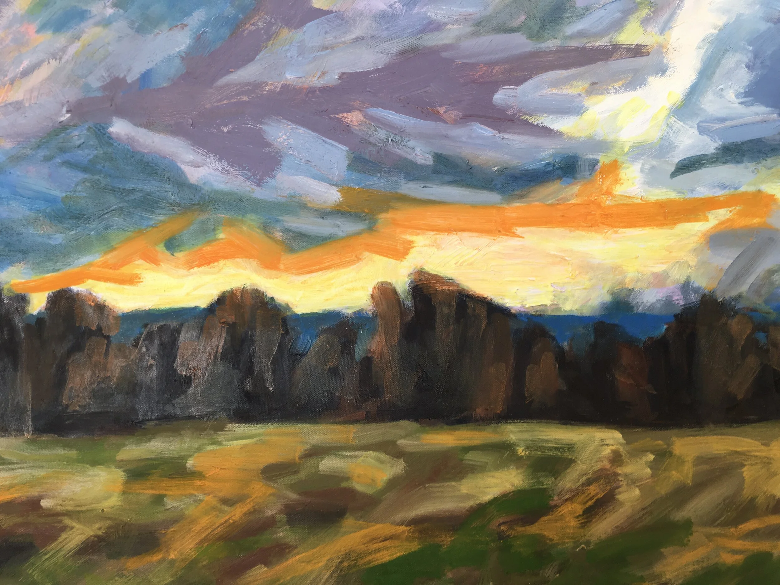 Winter Landscape Near Leigh