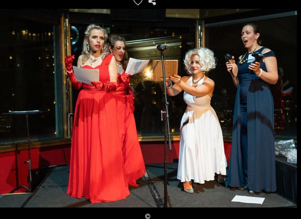 1940s Radio Show for the MPI Holiday Party at the Starlight Room in SF, in December of 2018