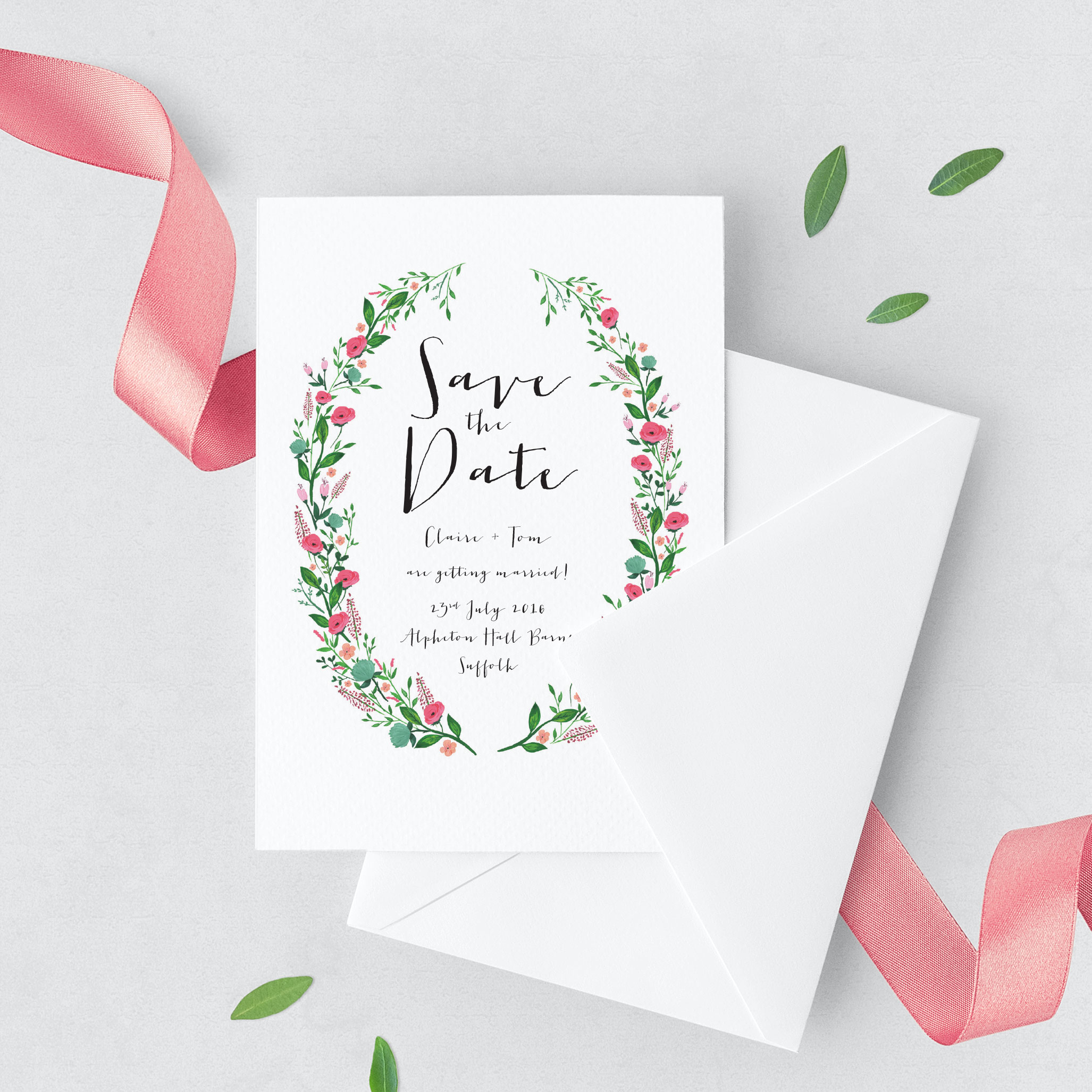 Floral Save The Date 