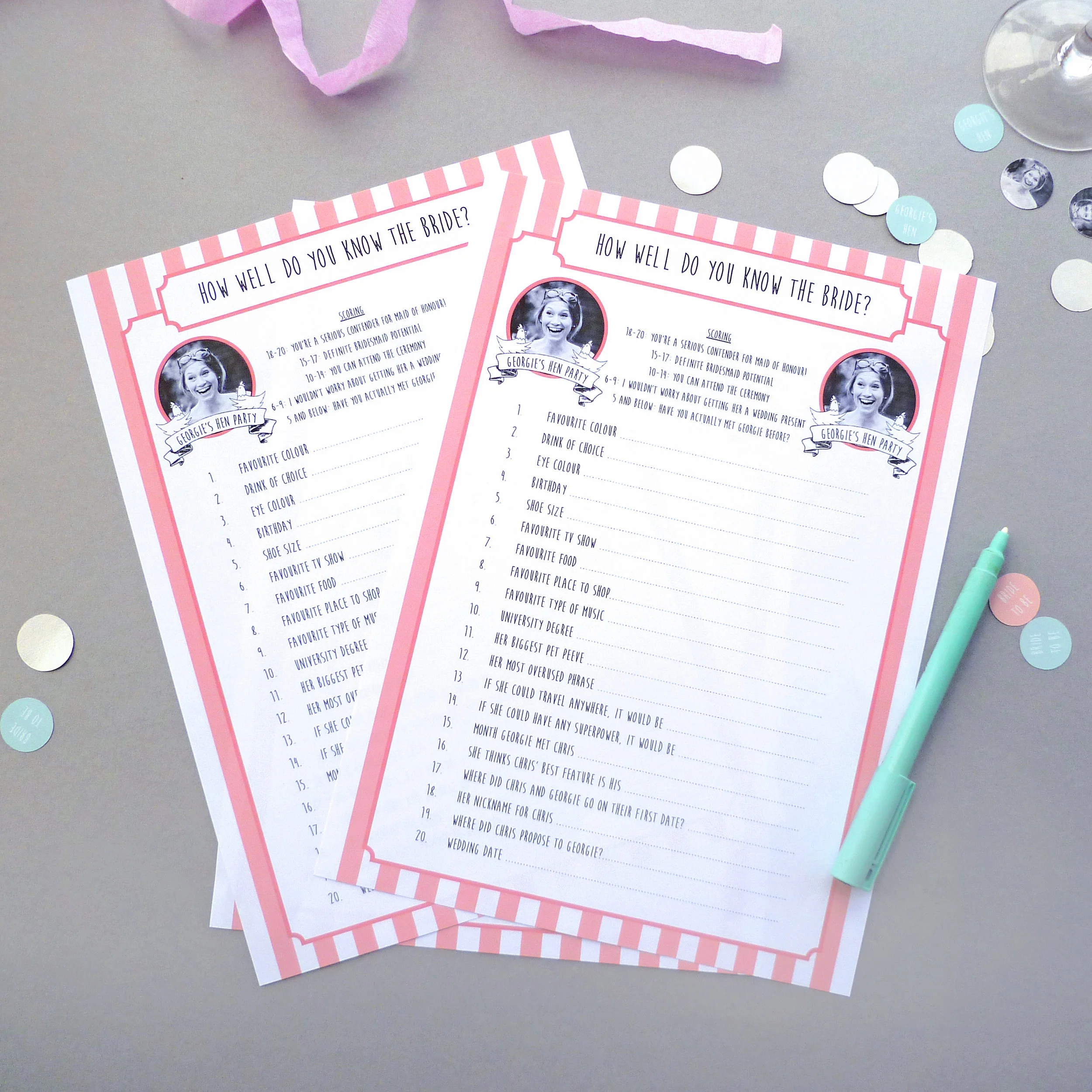 How well do you know the bride? Quiz