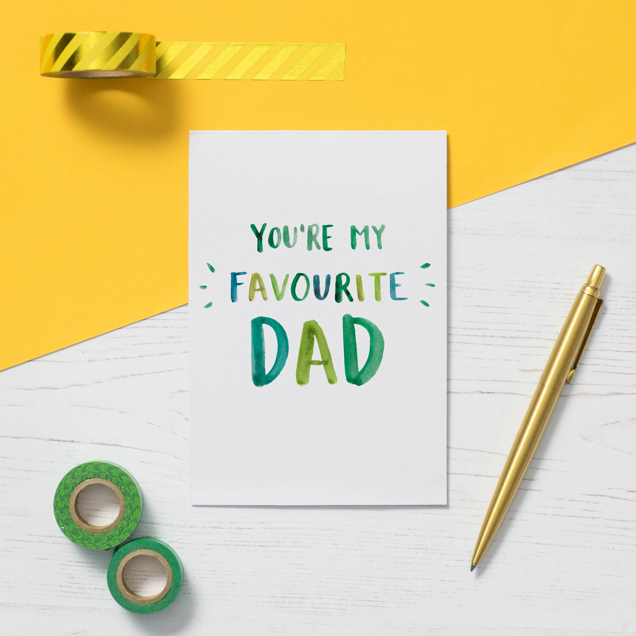 You're My Favourite Dad Father's Day Card