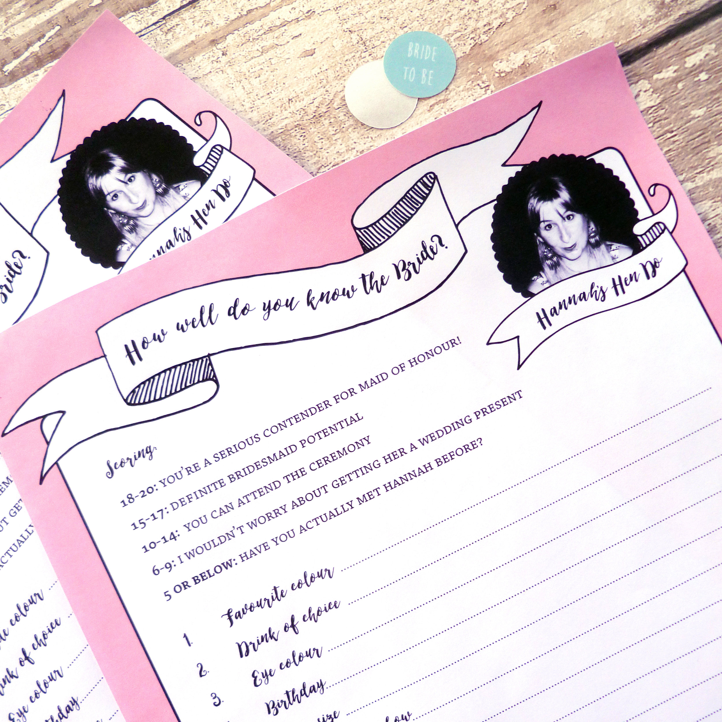Personalised How well do you know the bride? Quiz