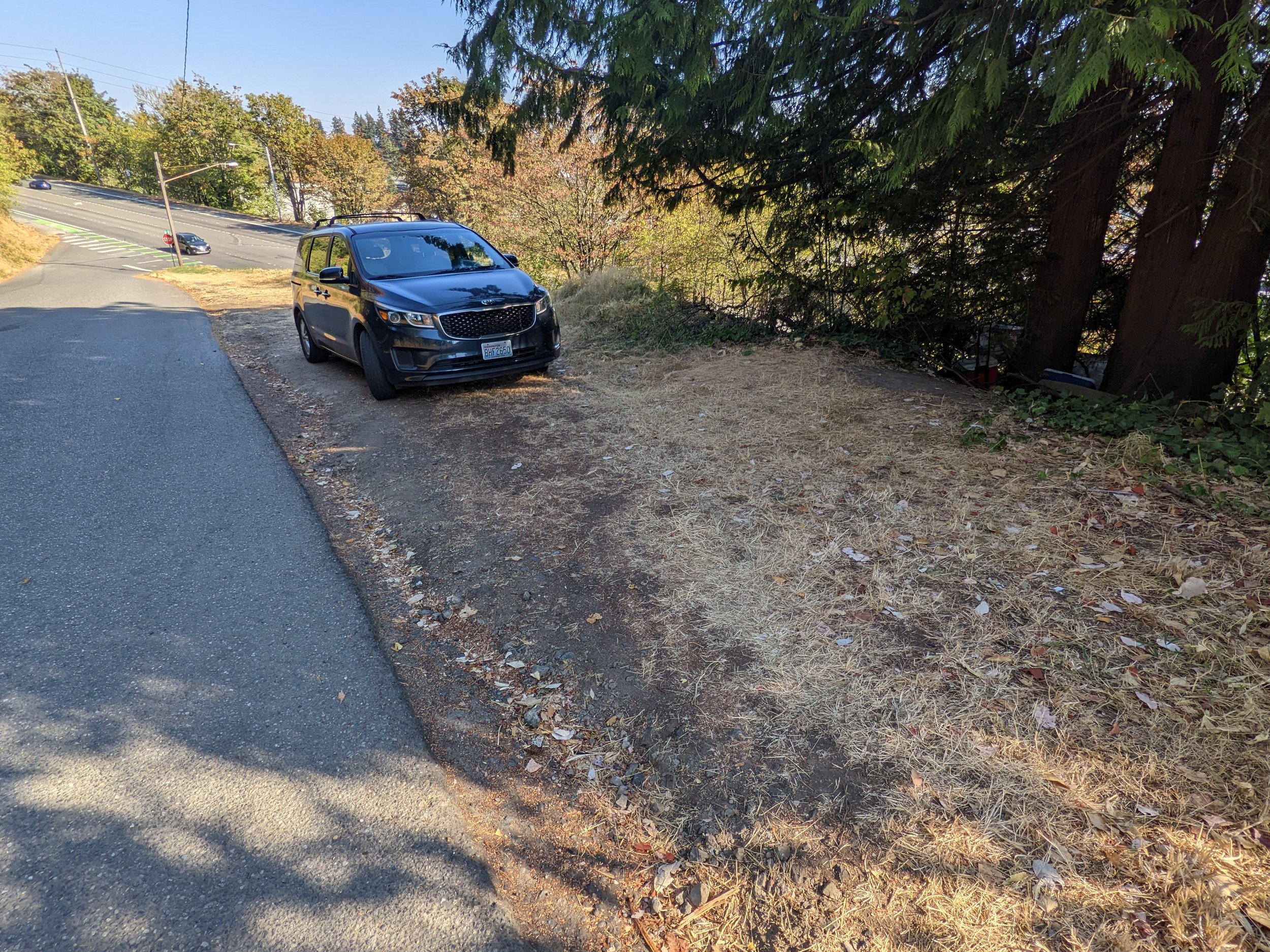 Parking along cleanup site