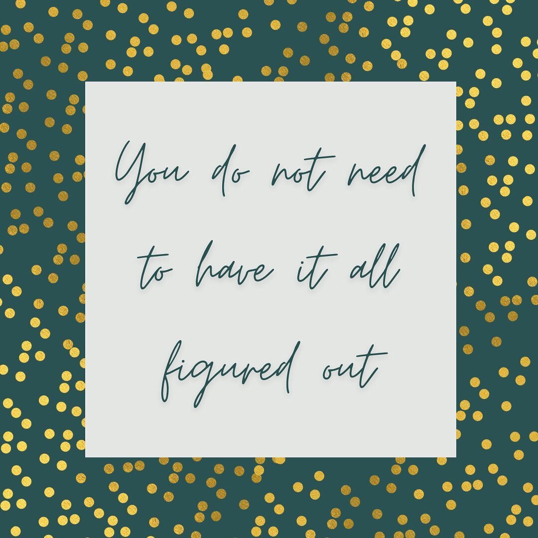 It is okay to not have it all figured out as we enter the full first week of the year. 
⠀⠀⠀⠀⠀⠀⠀⠀⠀
When a new year starts, you may feel pressured to know exactly what you want to have by the end of the year. I know I am feeling this right now.
⠀⠀⠀⠀⠀⠀⠀