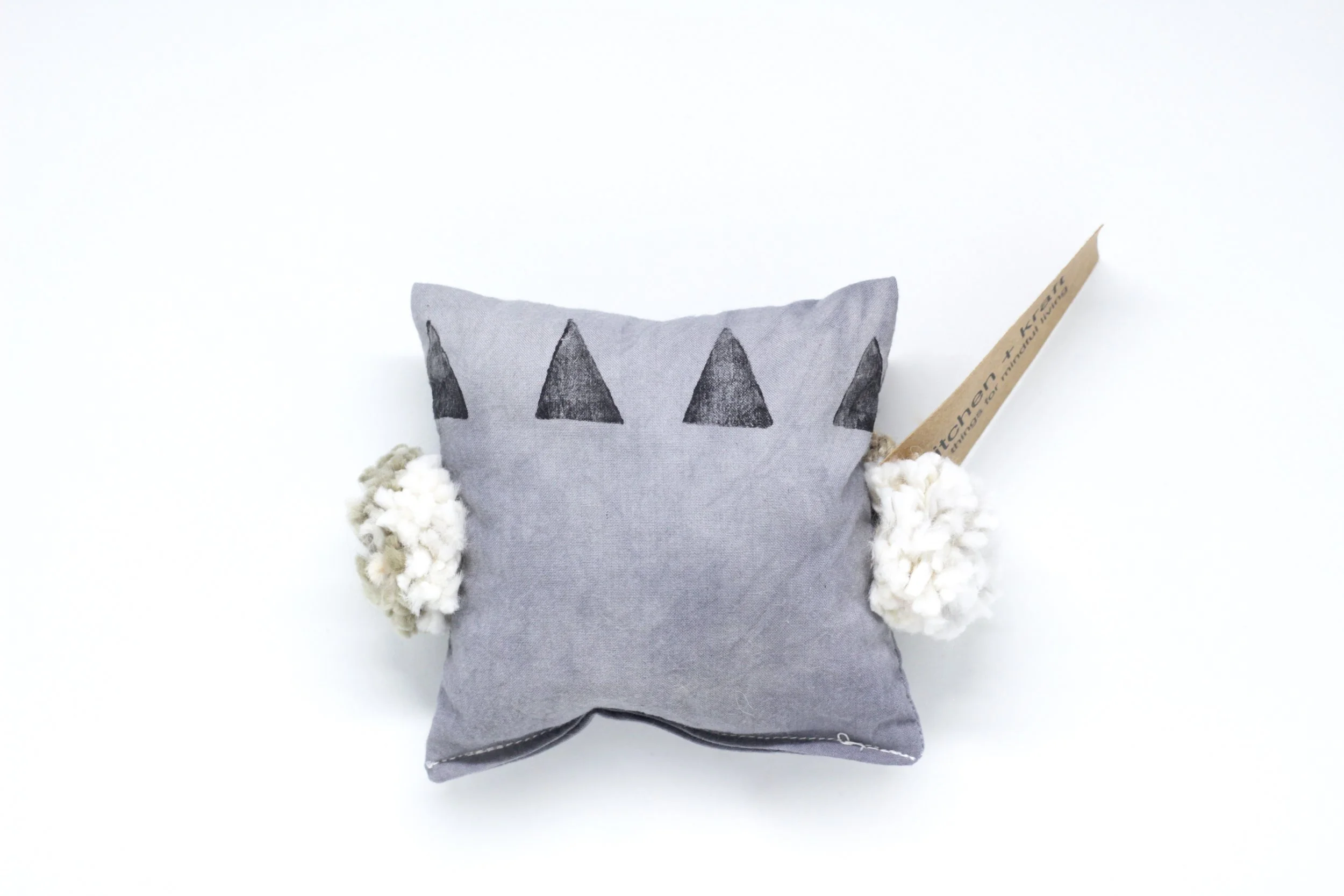Dark Gray Lavender Pillow