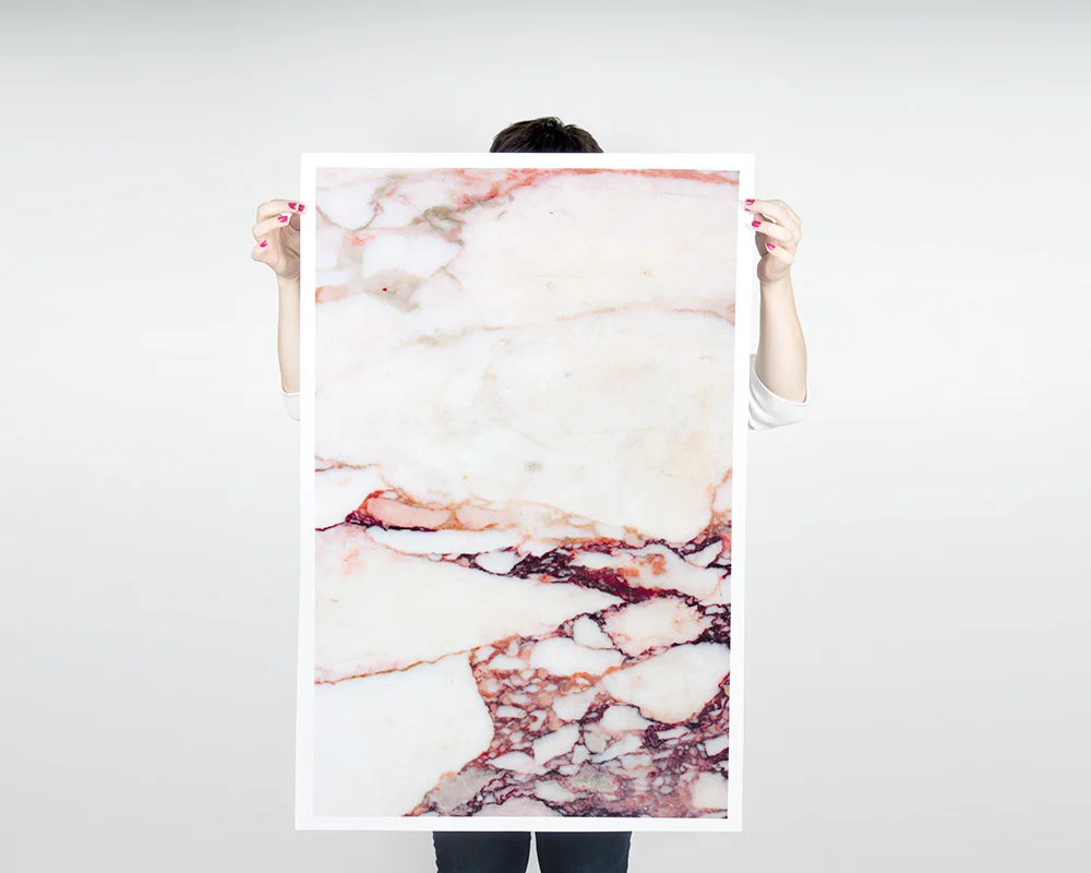 Pink Marble Poster $32.50 - $40.00