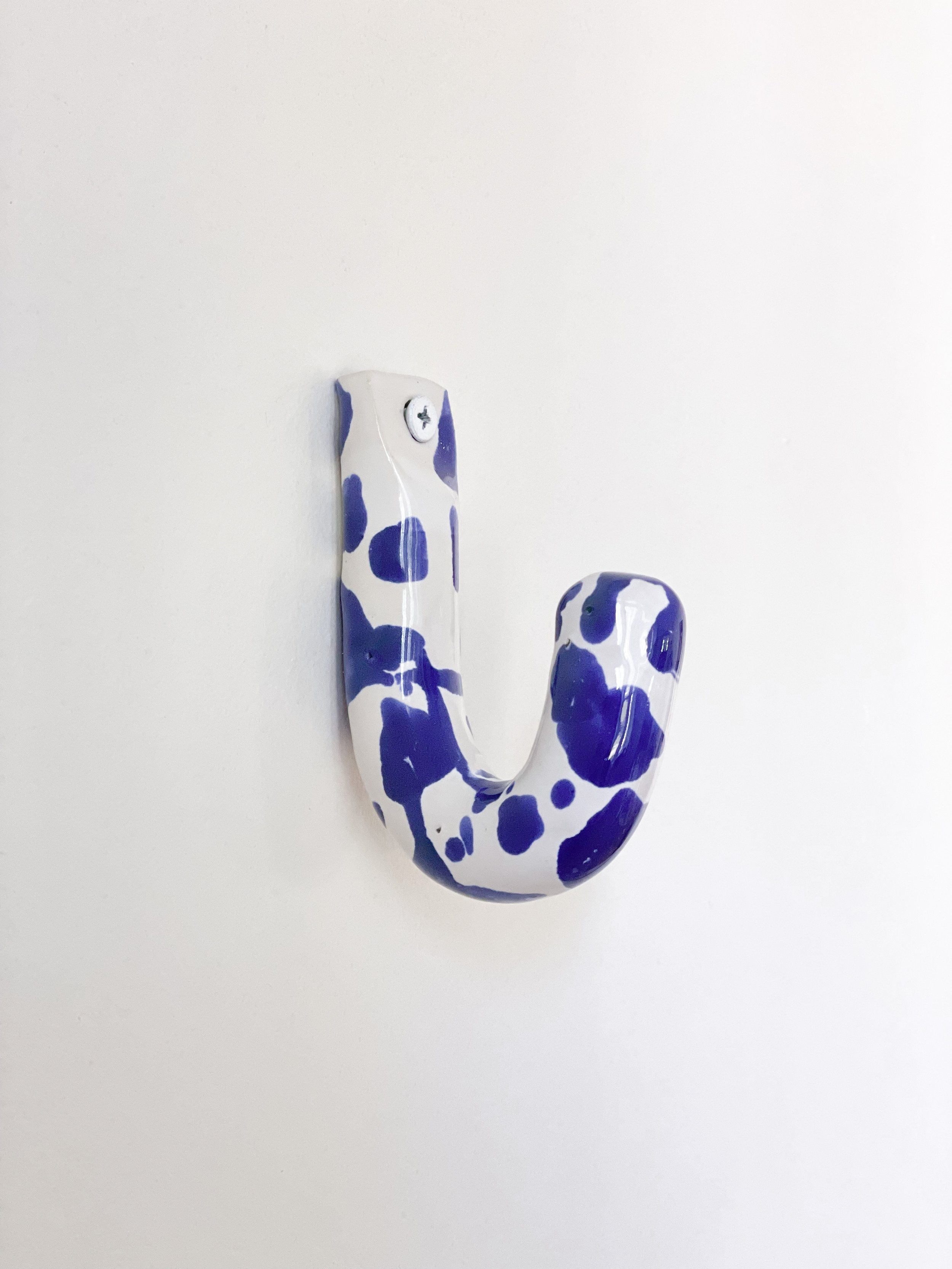 Blue Splatter Wall Hooks