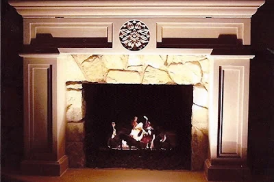 Fireplace, Indiana Limestone, 8' x 4' x 1', 2002