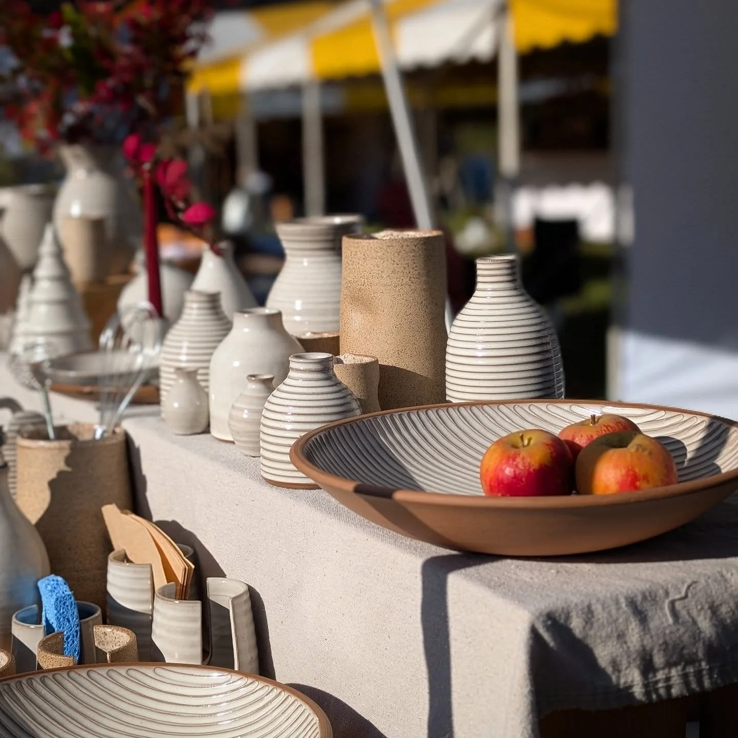 All set! Apples and Crafts #woodstockvt