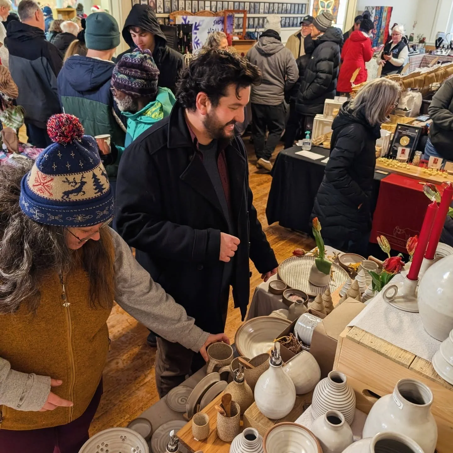 Busiest sale day ever for me, wow!  Thank you to everyone who came out and brought pots home.  I'll be unloading a kiln tonight and restocking what I can tomorrow. &hearts;️&hearts;️&hearts;️&hearts;️&hearts;️&hearts;️