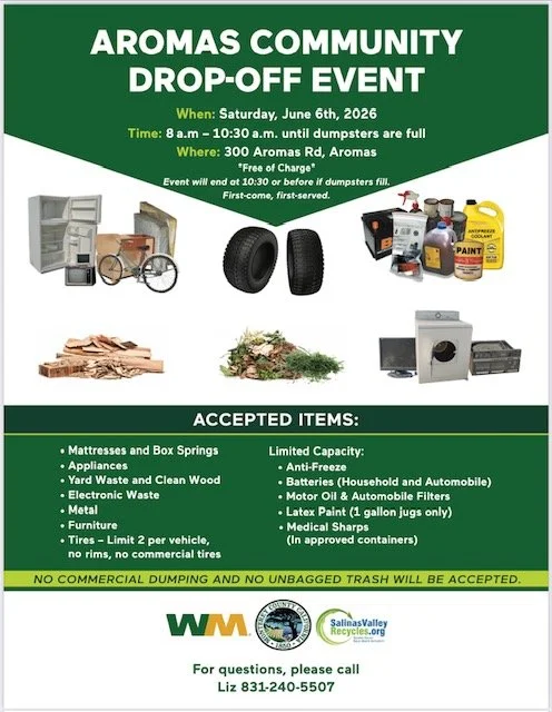 Aromas Drop-Off Event
