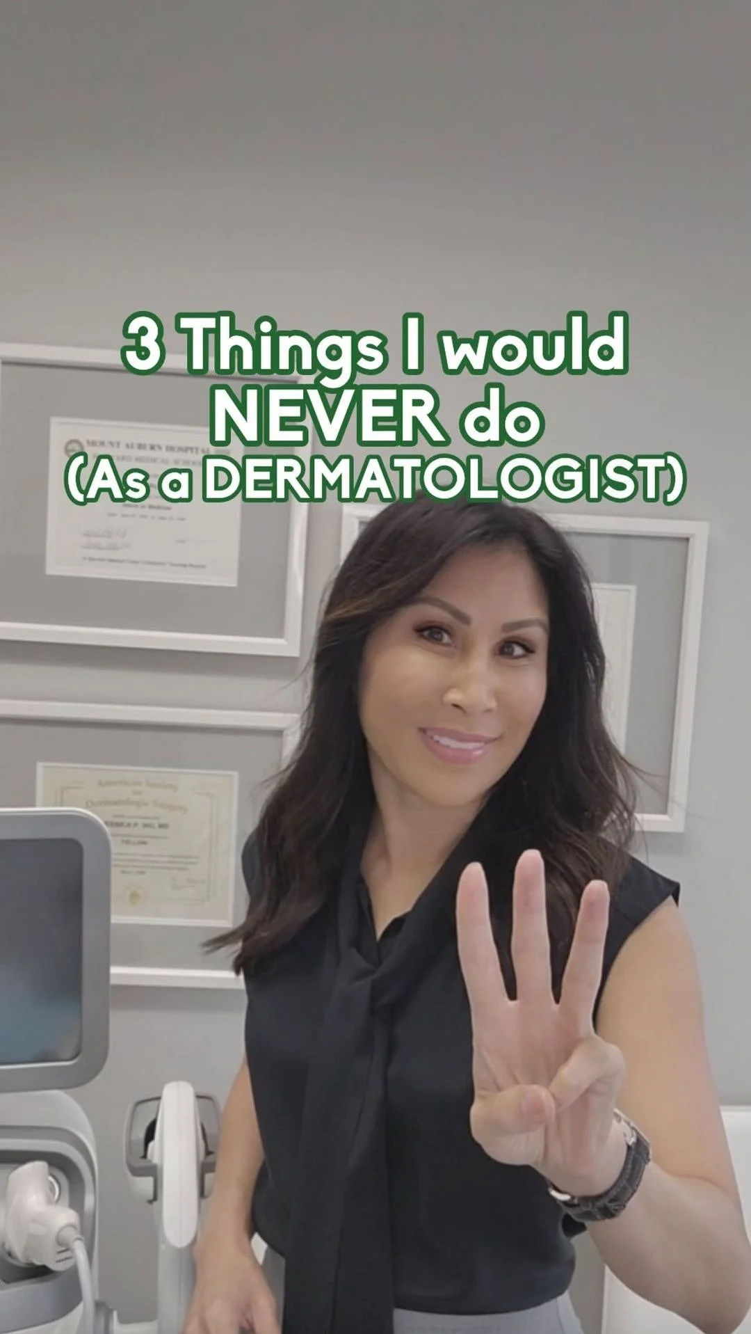 3 THINGS I WOULD *NEVER* DO AS A DERMATOLOGIST